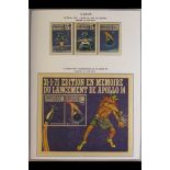 COLLECTIONS & ACCUMULATIONS SPACE - APOLLO 14 & 15 1970-1976 never hinged mint collection in a