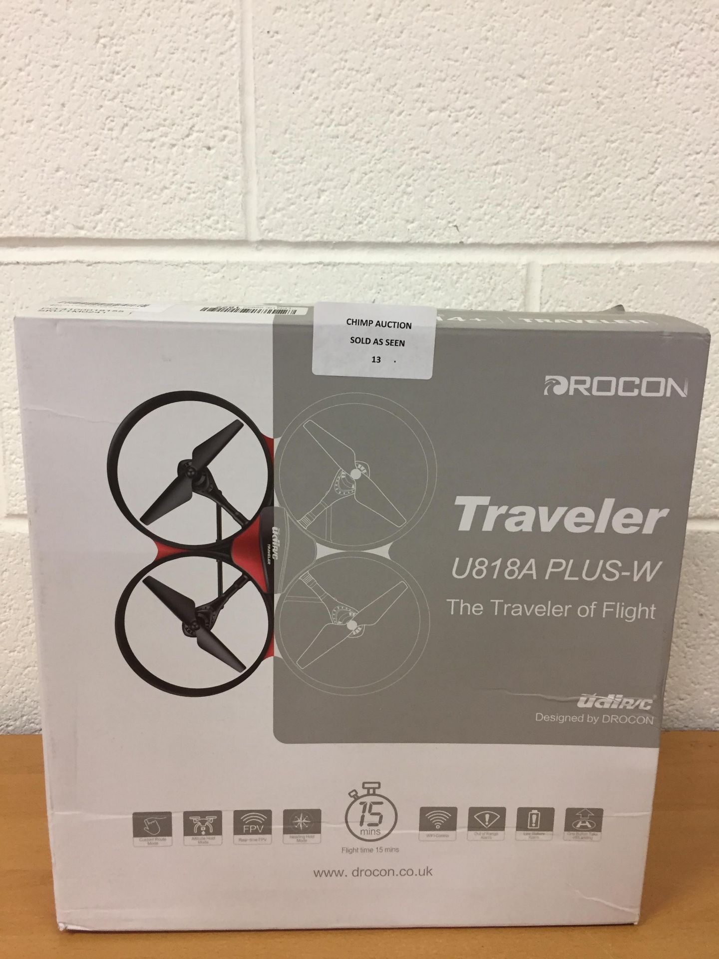 Drocon Traveler U818A Plus Wifi remote controlled Drone