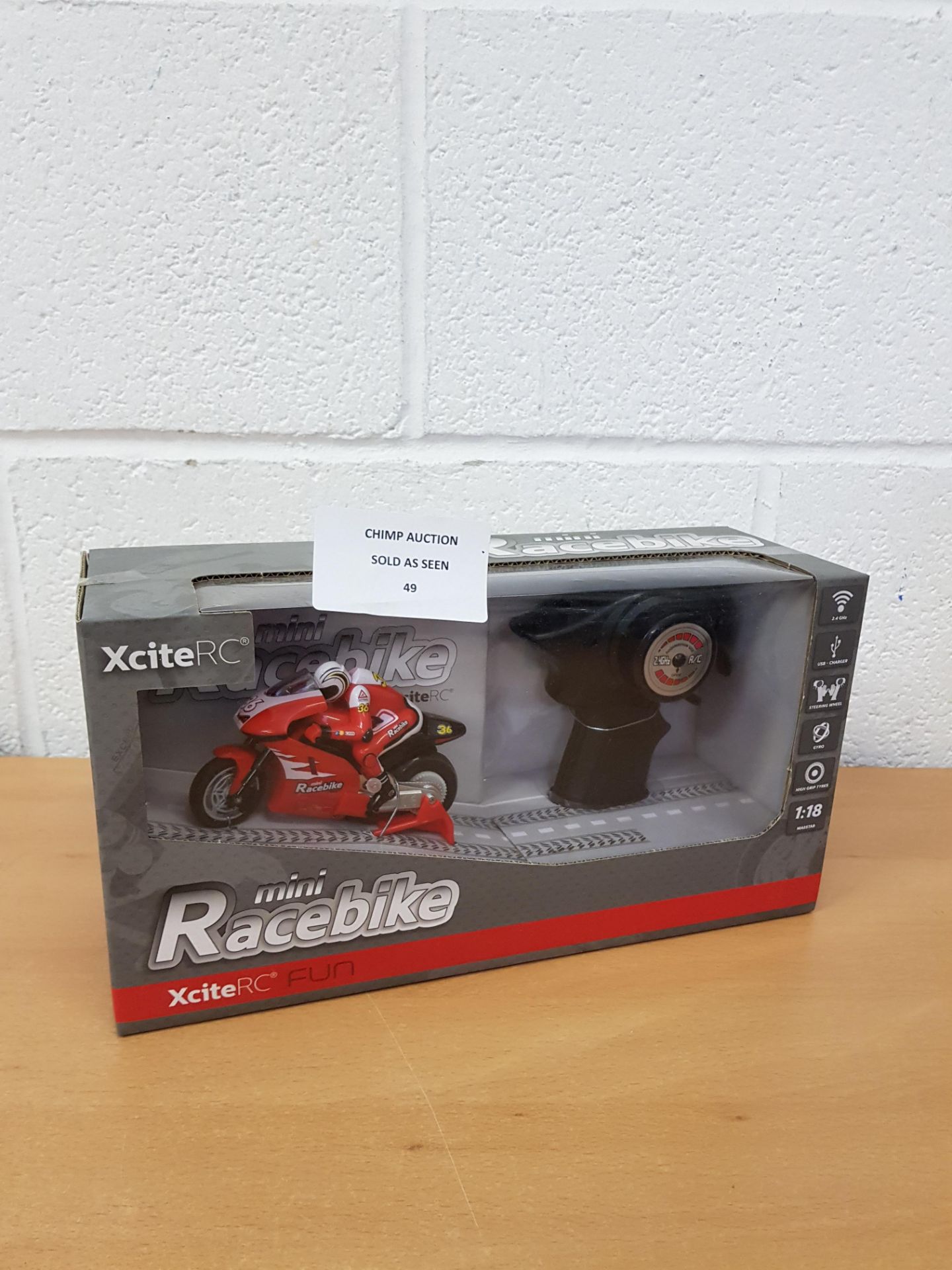 Brand new Xcite Racebike Remote controlled Bike