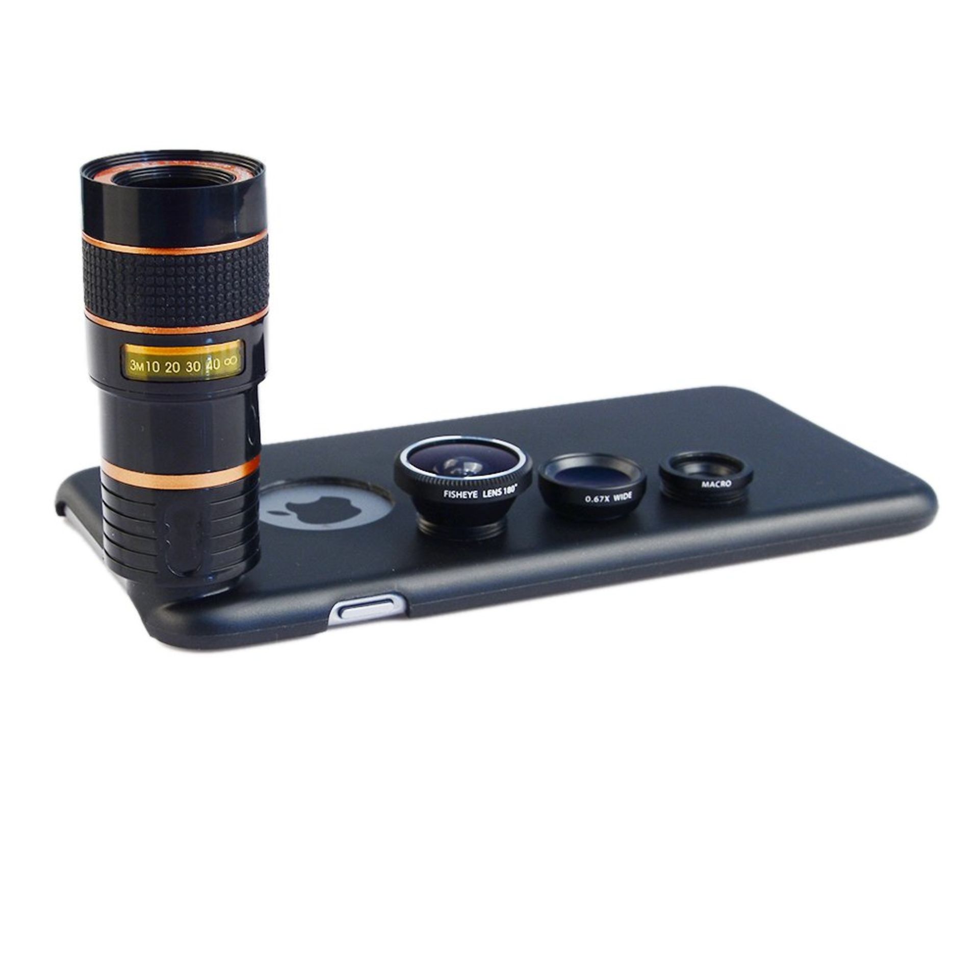 Brand new Apexel 4 in 1 Wide Angle Macro + Fisheye + 8X Telephoto Lens