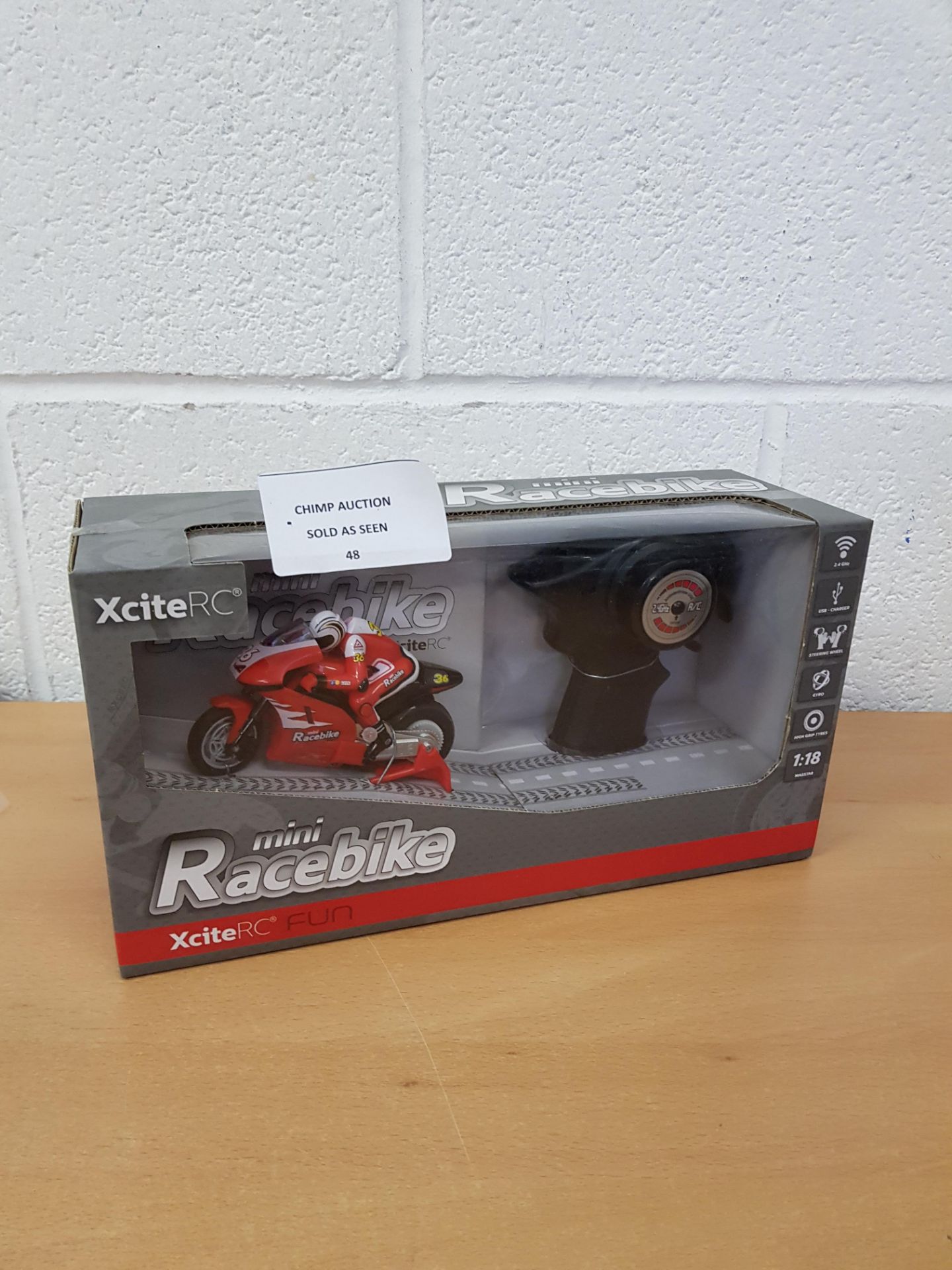 Brand new Xcite Racebike Remote controlled Bike