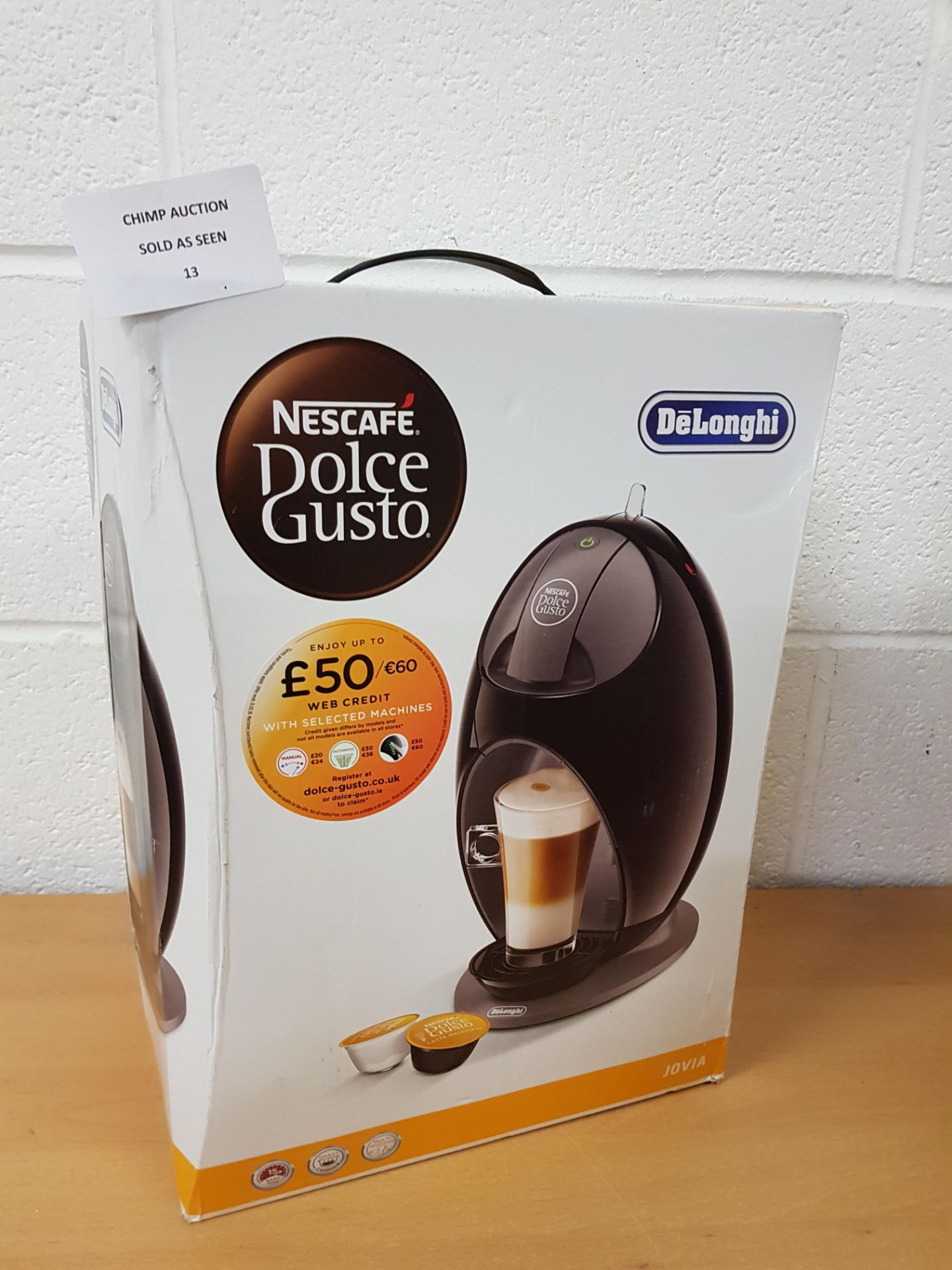 Nescafé Dolce Gusto Jovia by De'Longhi - EDG250 Coffee Machine RRP £79.99.