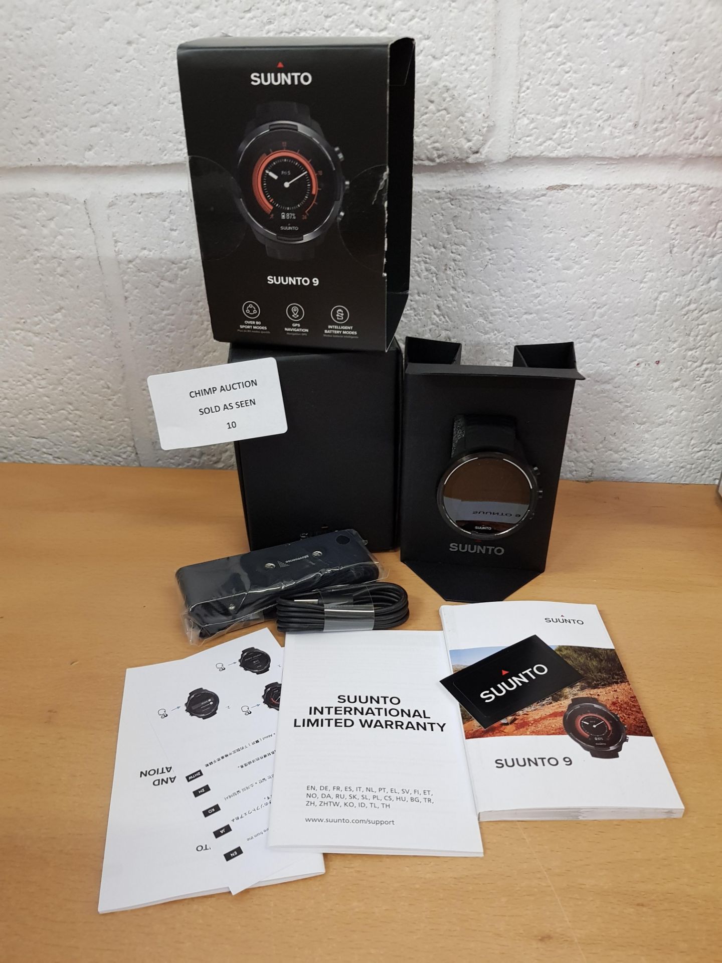 Suunto Unisex's 9 BARO Smart Watch + HR Strap RRP £559.99.