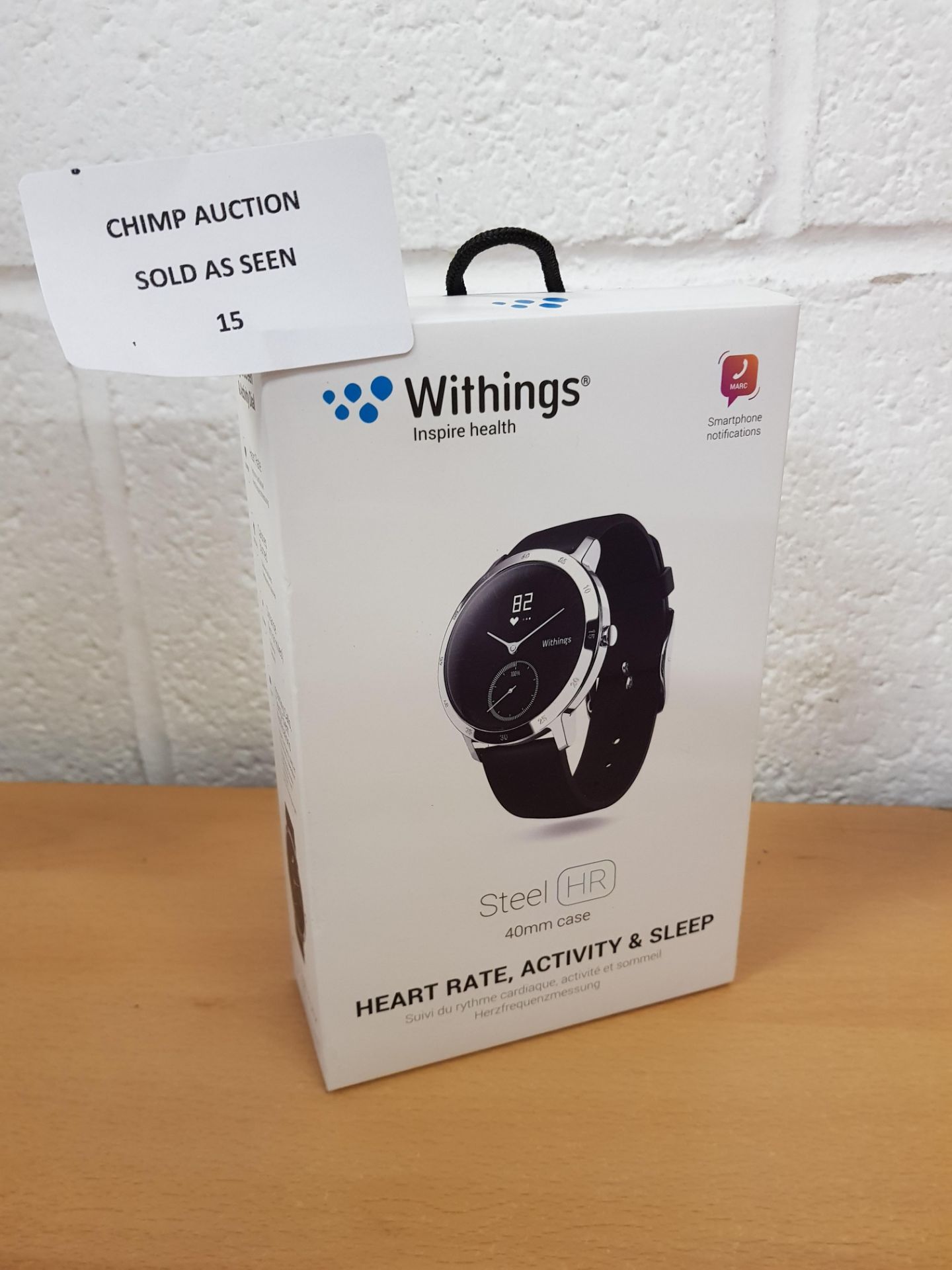 Withings Steel HR - Activity Tracking Watch + Heart Rate RRP £159.99.