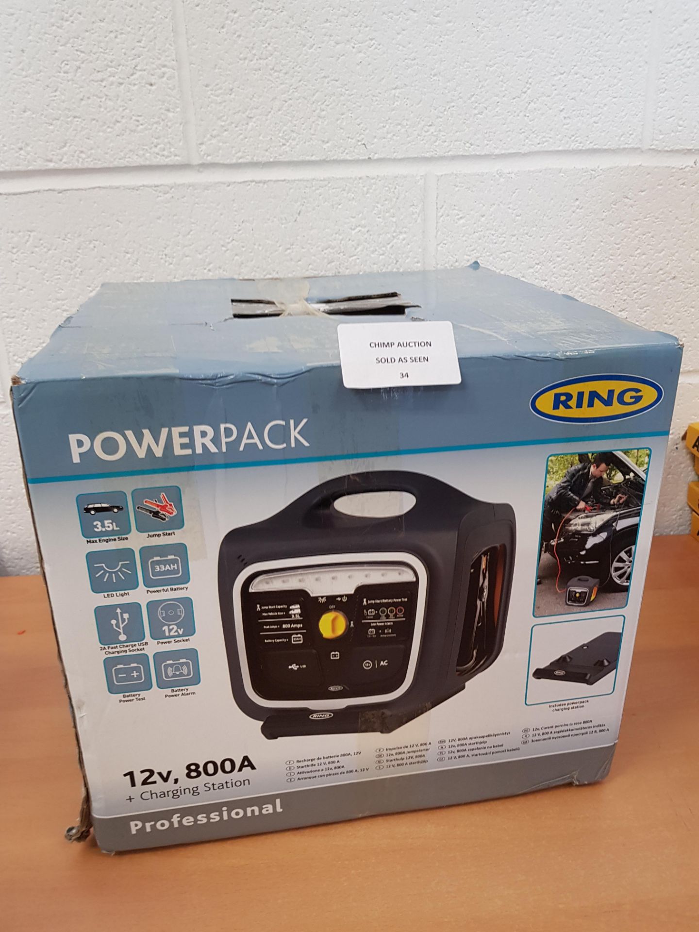 Ring Power Pack 12V 800A Professional Charge station RRP £ 129.99