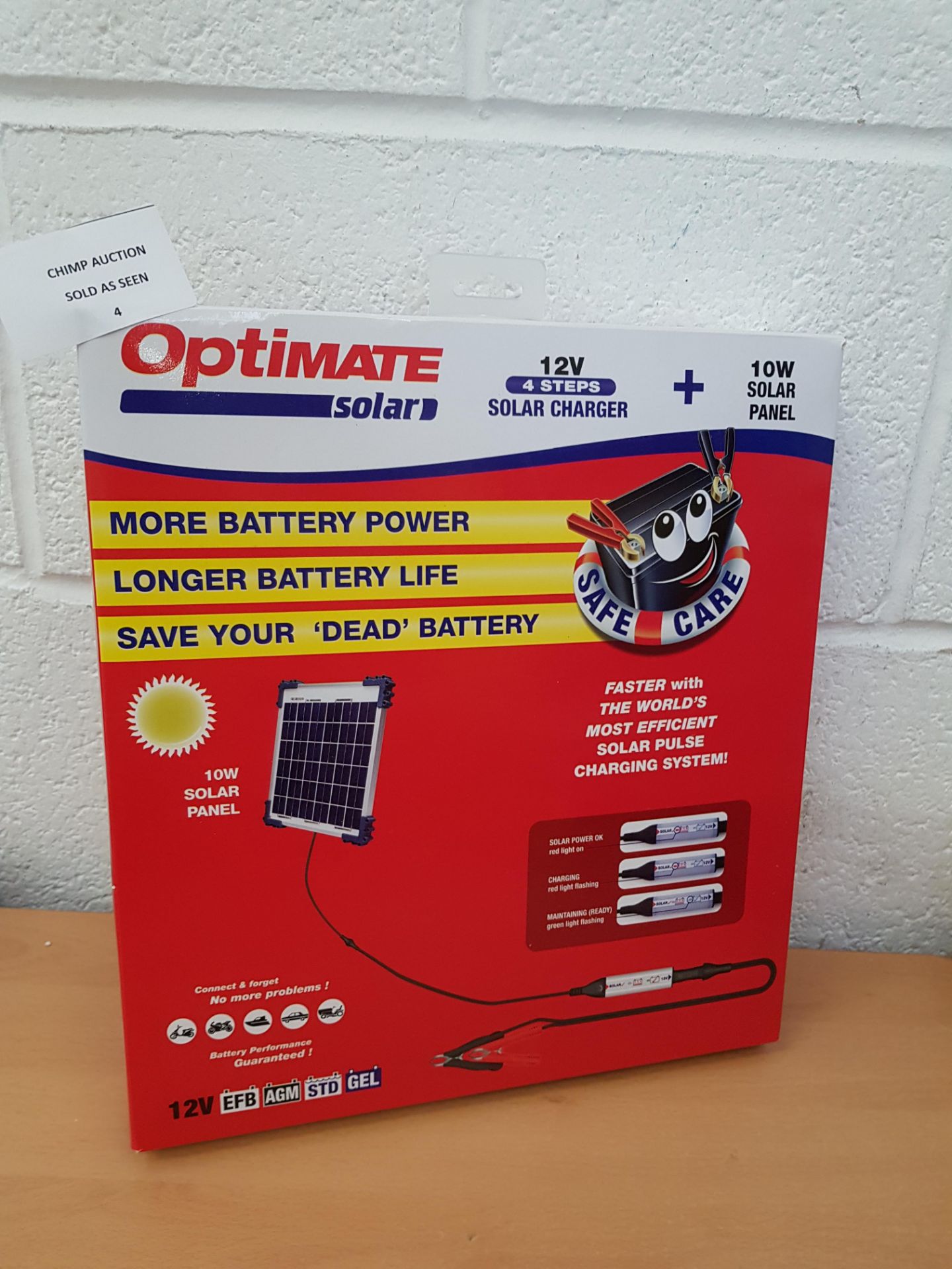 TecMate OptiMate Solar with 10 Watt Solar Panel RRP £129.99