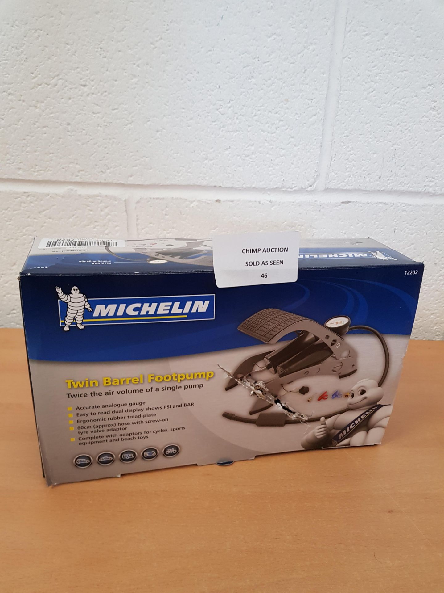 Michelin Twin Barrel Footpump