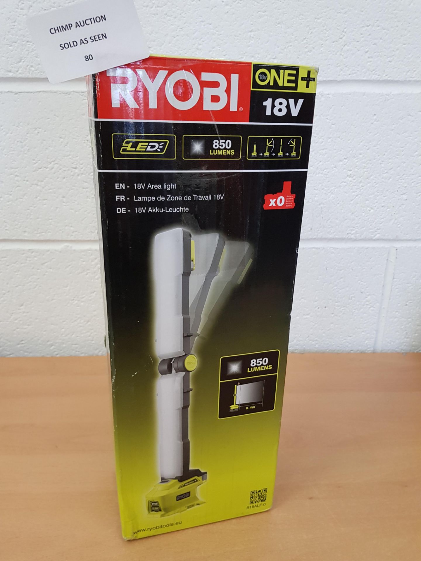 Ryobi R18ALF-0 ONE+ Folding Area Light, 18 V RRP £79.99