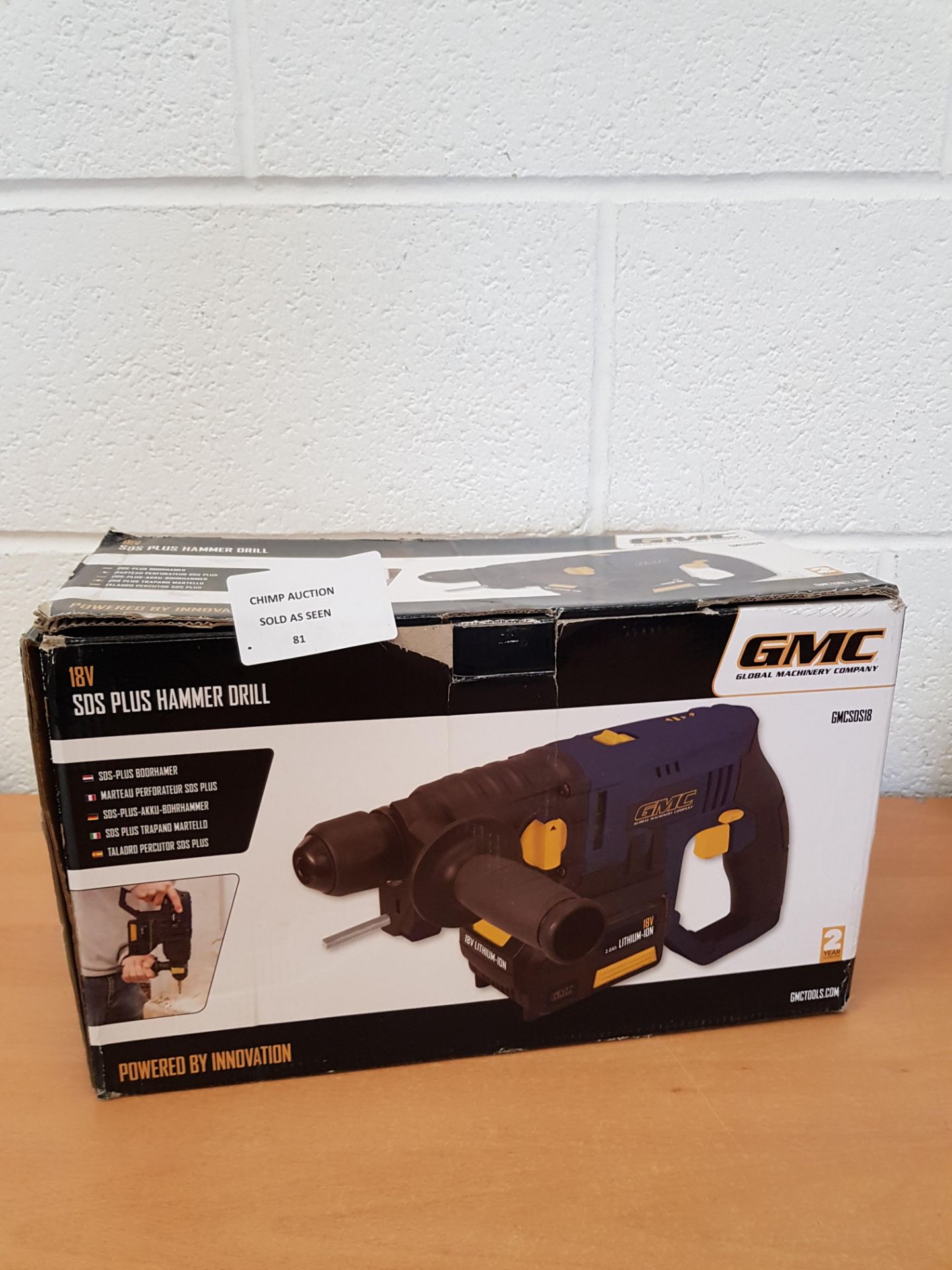 GMC GMCSDS18 - 18V SDS Plus Hammer Drill - RRP £129.99