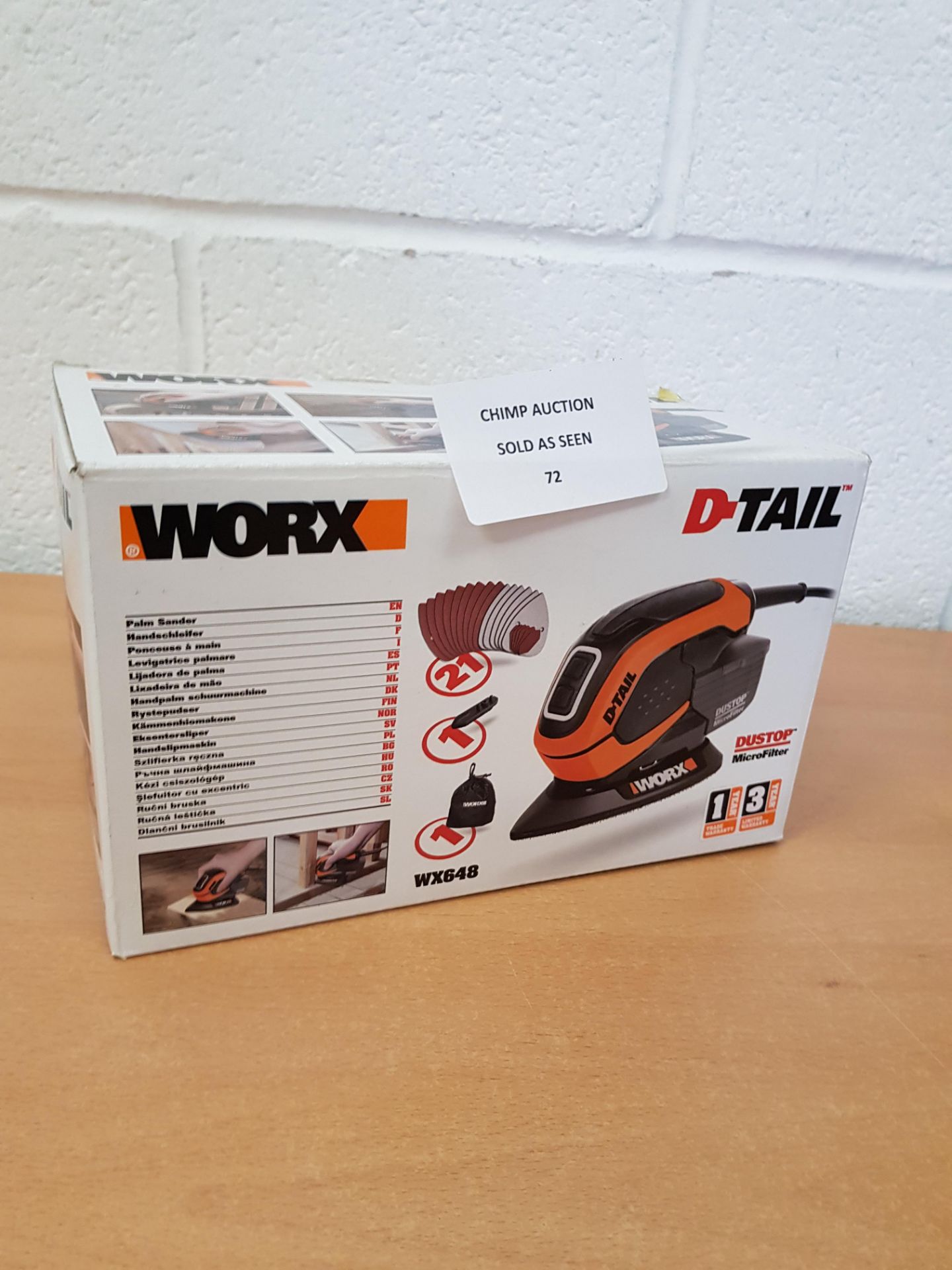 WORX WX648 65W De-Tail Sander