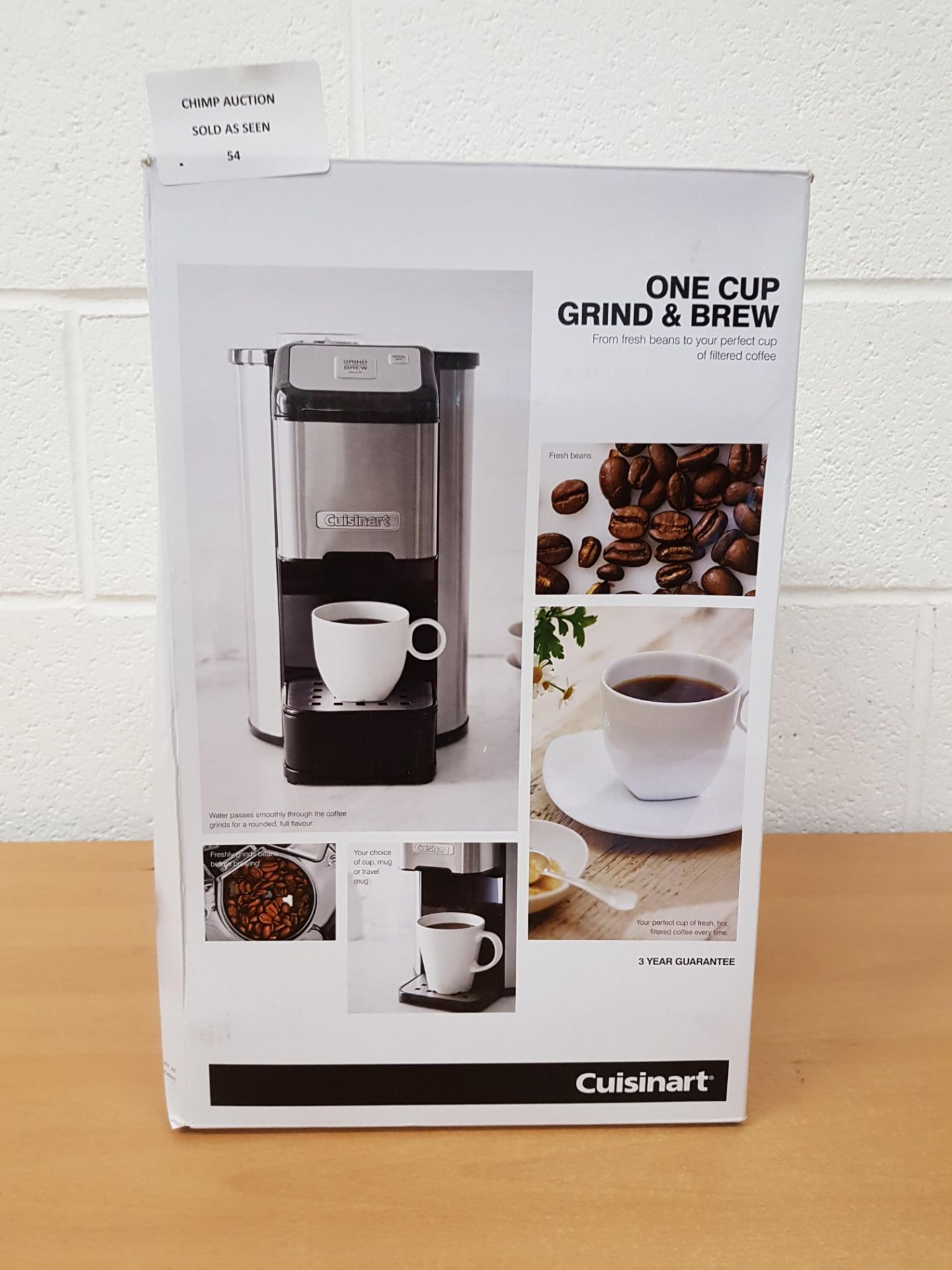 Cuisinart DGB1U One Cup Grind and Brew Coffee Maker RRP £99.99