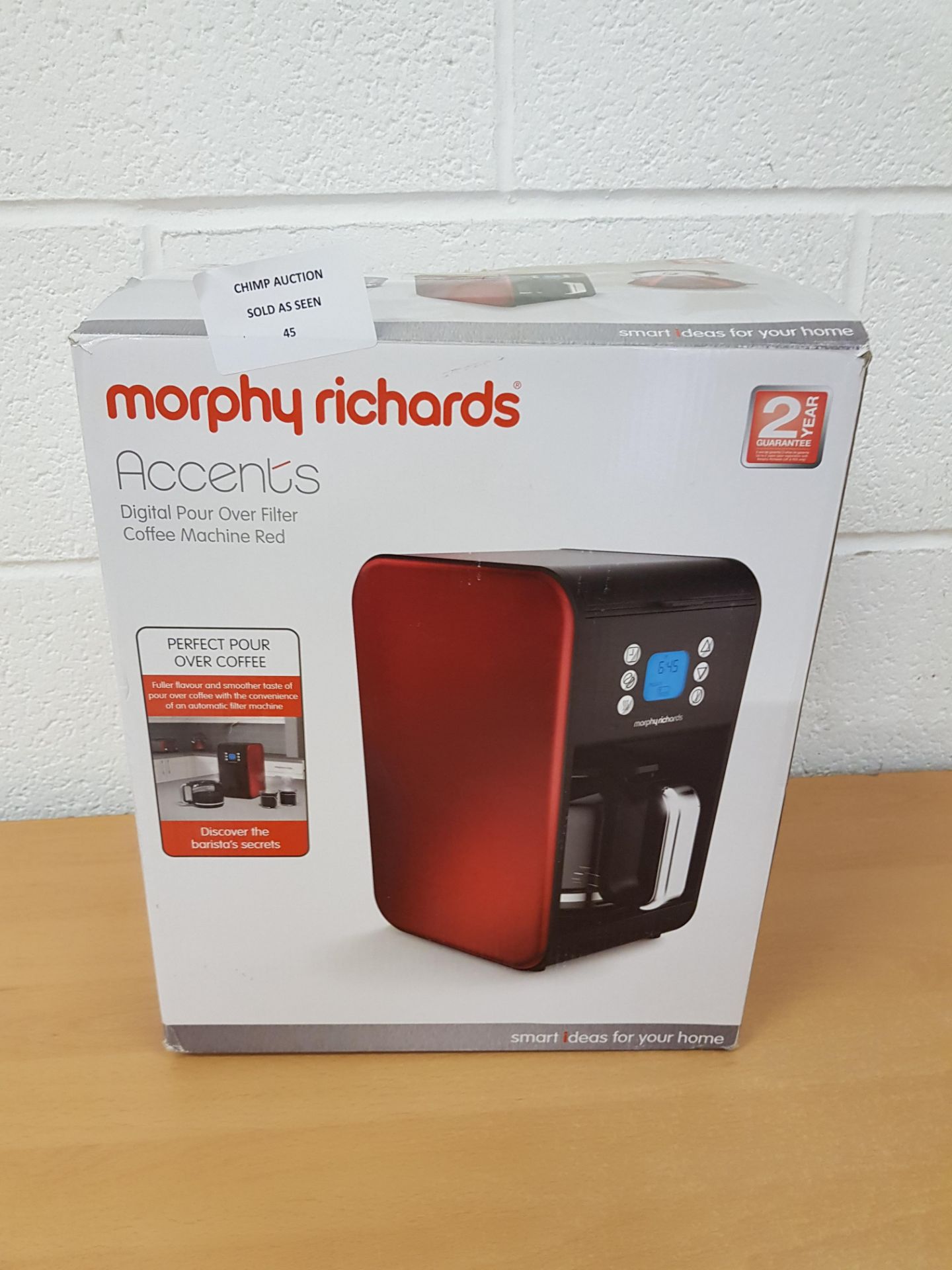 Morphy Richards 162008 Pour Over Filter Coffee Maker, 1.8 L RRP £69.99.