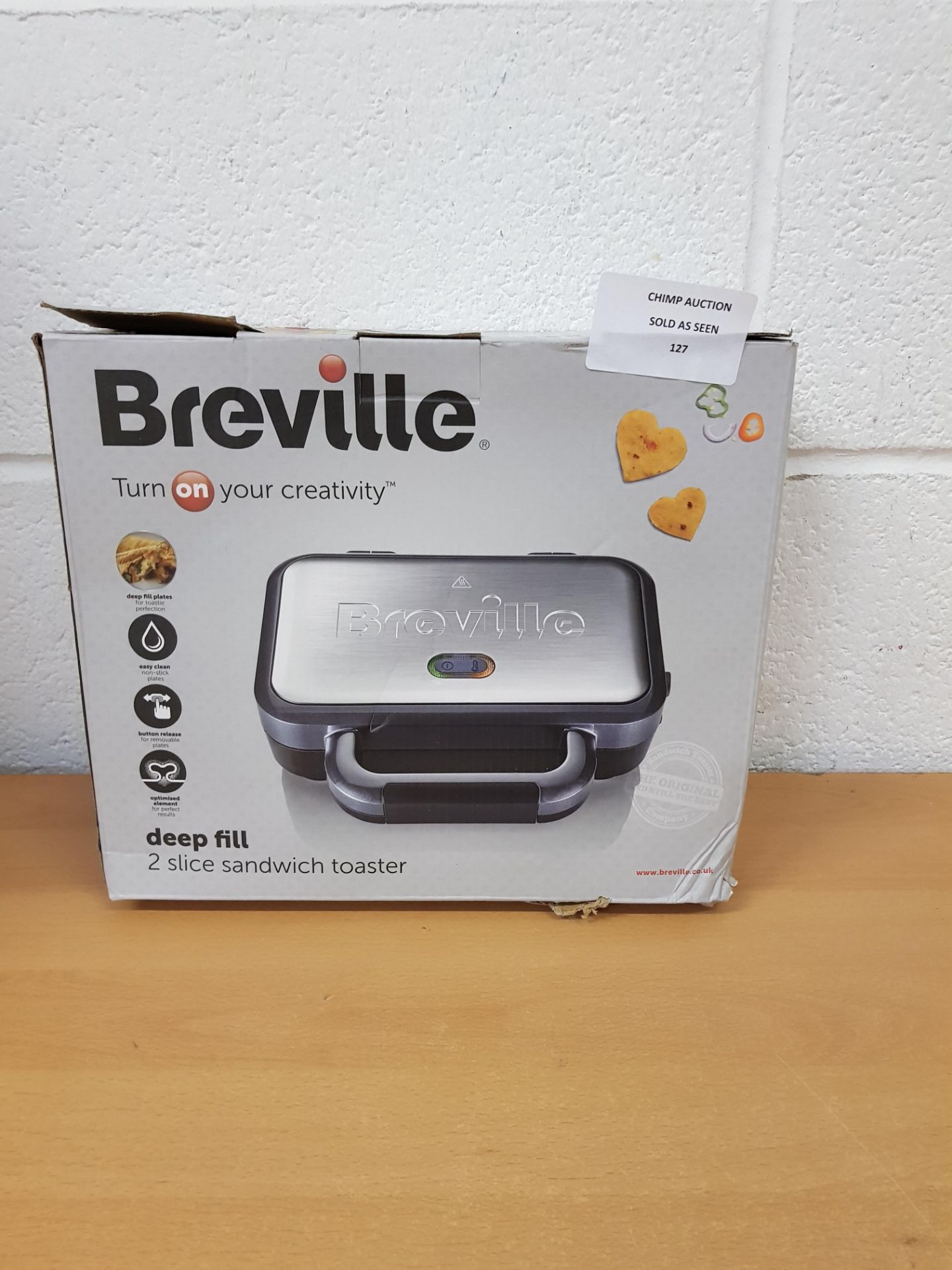 Breville Deep fill 2 slice sandwich Toaster