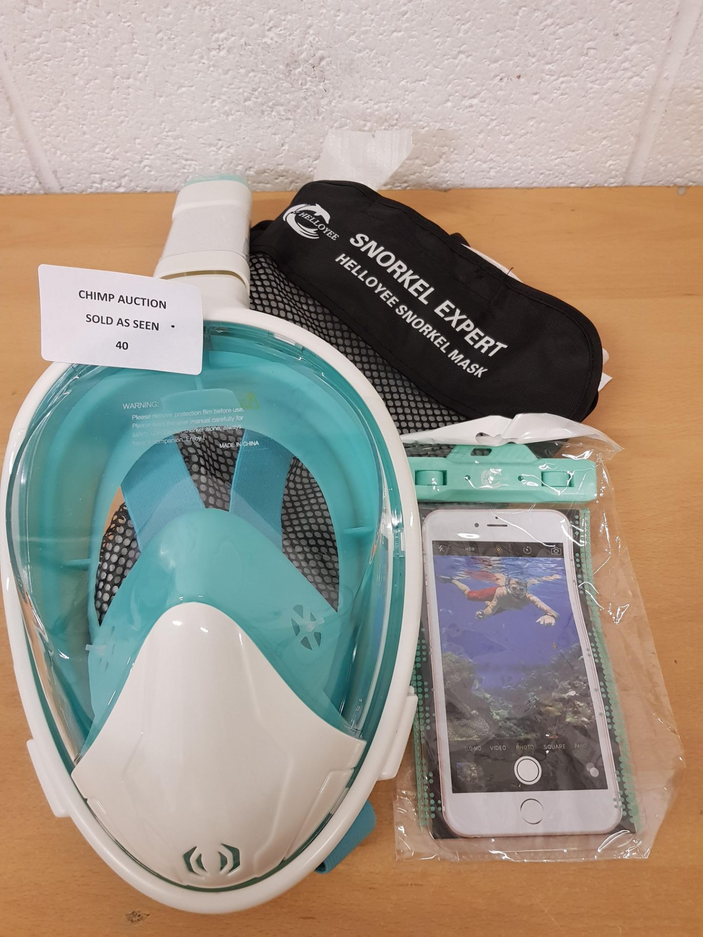 Brand new Helloyee Snorkel Expert Mask set