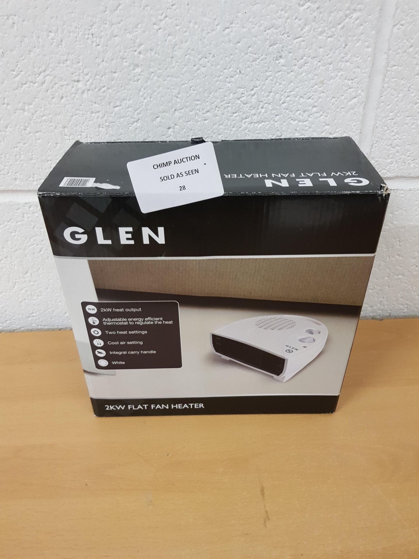 Glen Flat Fan Heater