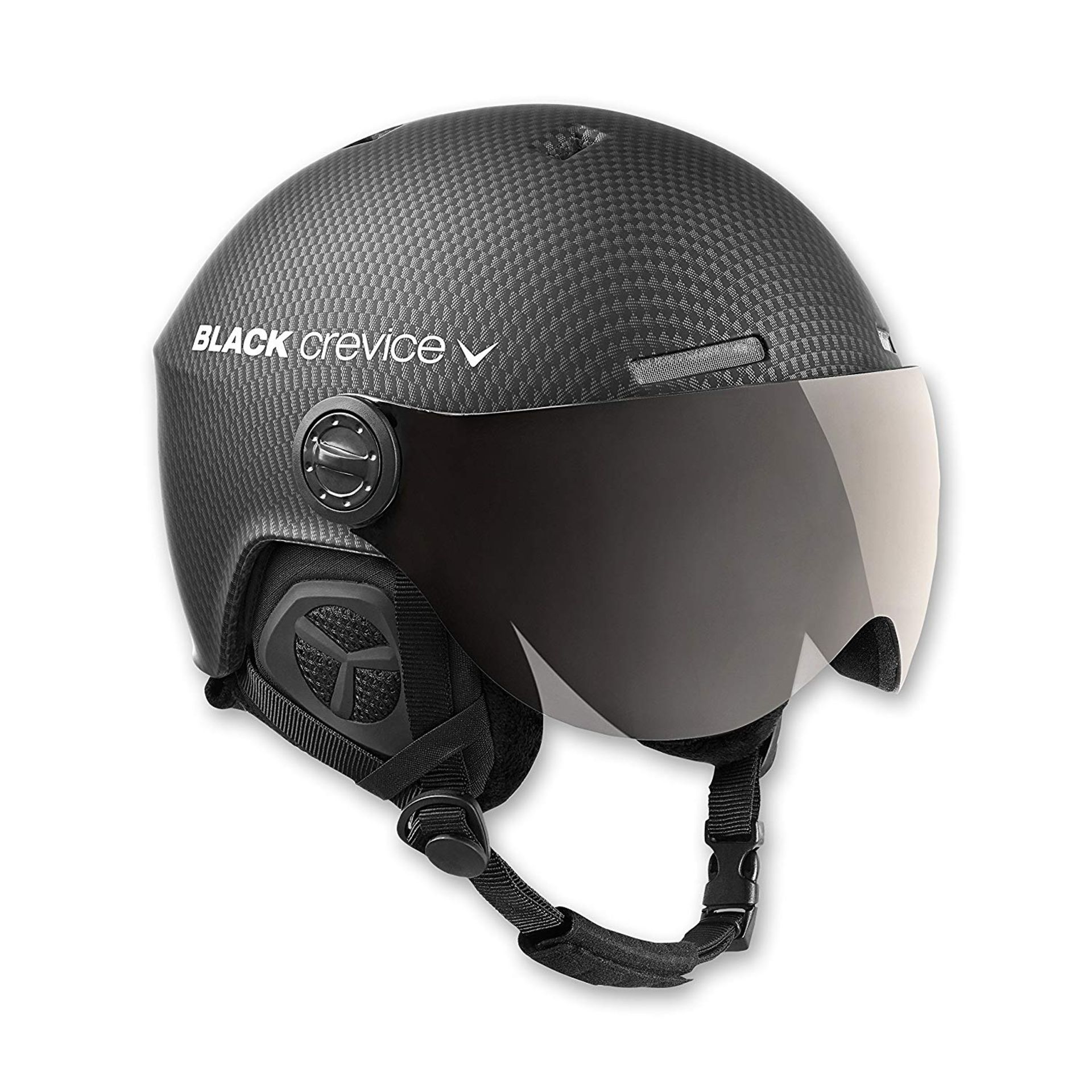 Black Crevice Gstaad Ski Helmet grey Carbón Size:M/L RRP £169.99