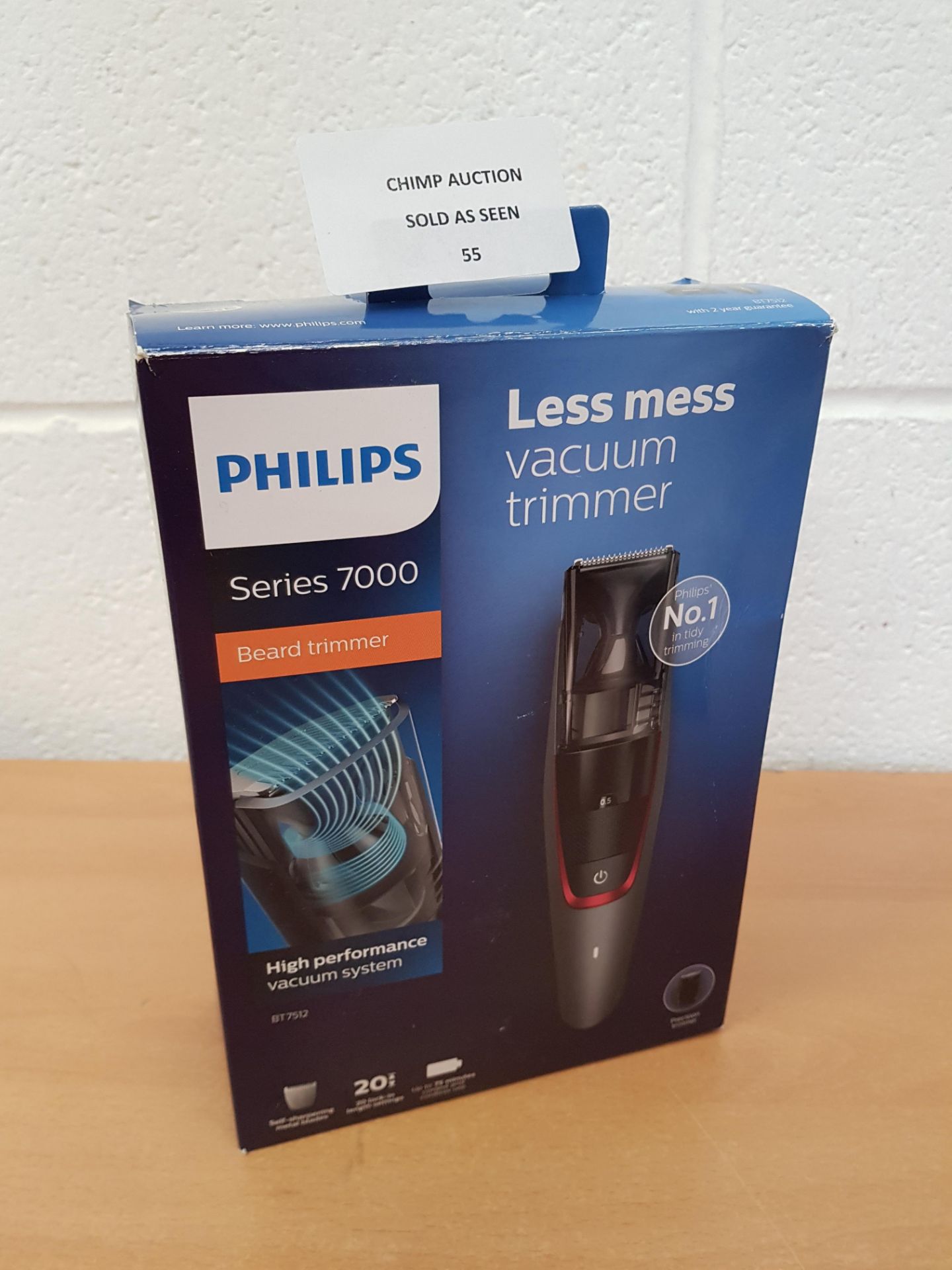 Philips Series 7000 Beard & Stubble Vacuum Trimmer -BT7512 RRP £129.99