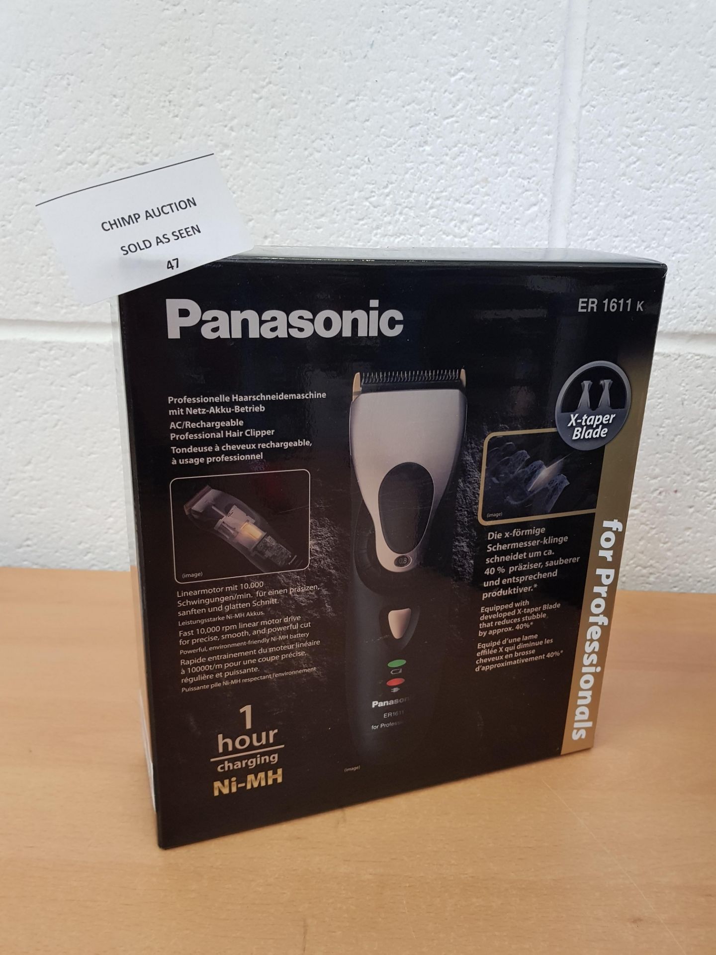 Panasonic ER-1611 Cordless premium Hair Clipper RRP £229.99