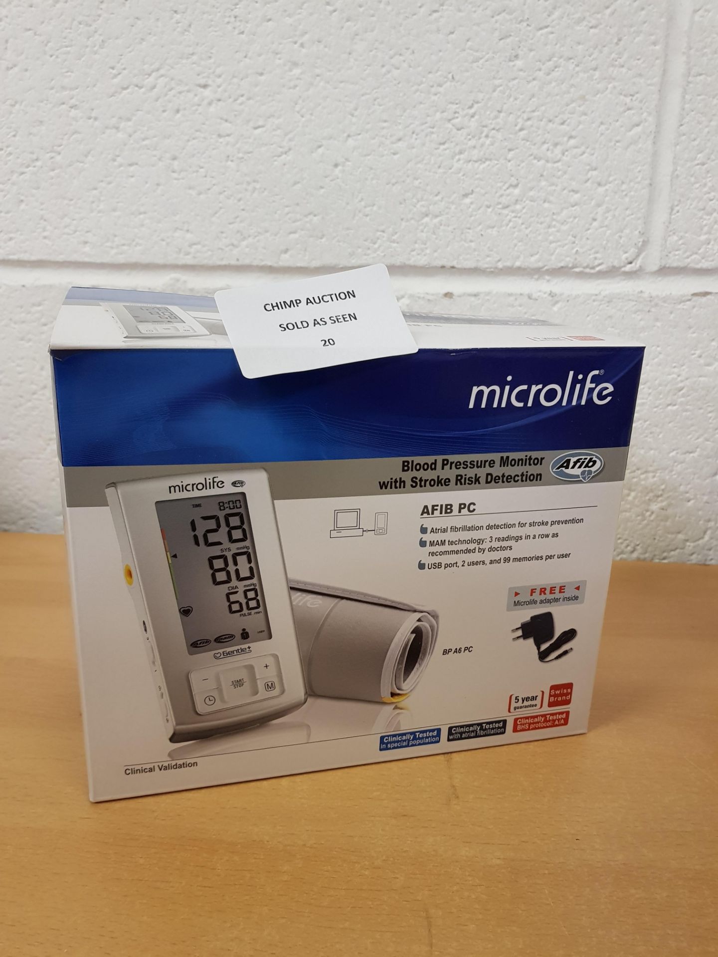 Microlife Afib PC Blood Pressure Monitor RRP £199.99