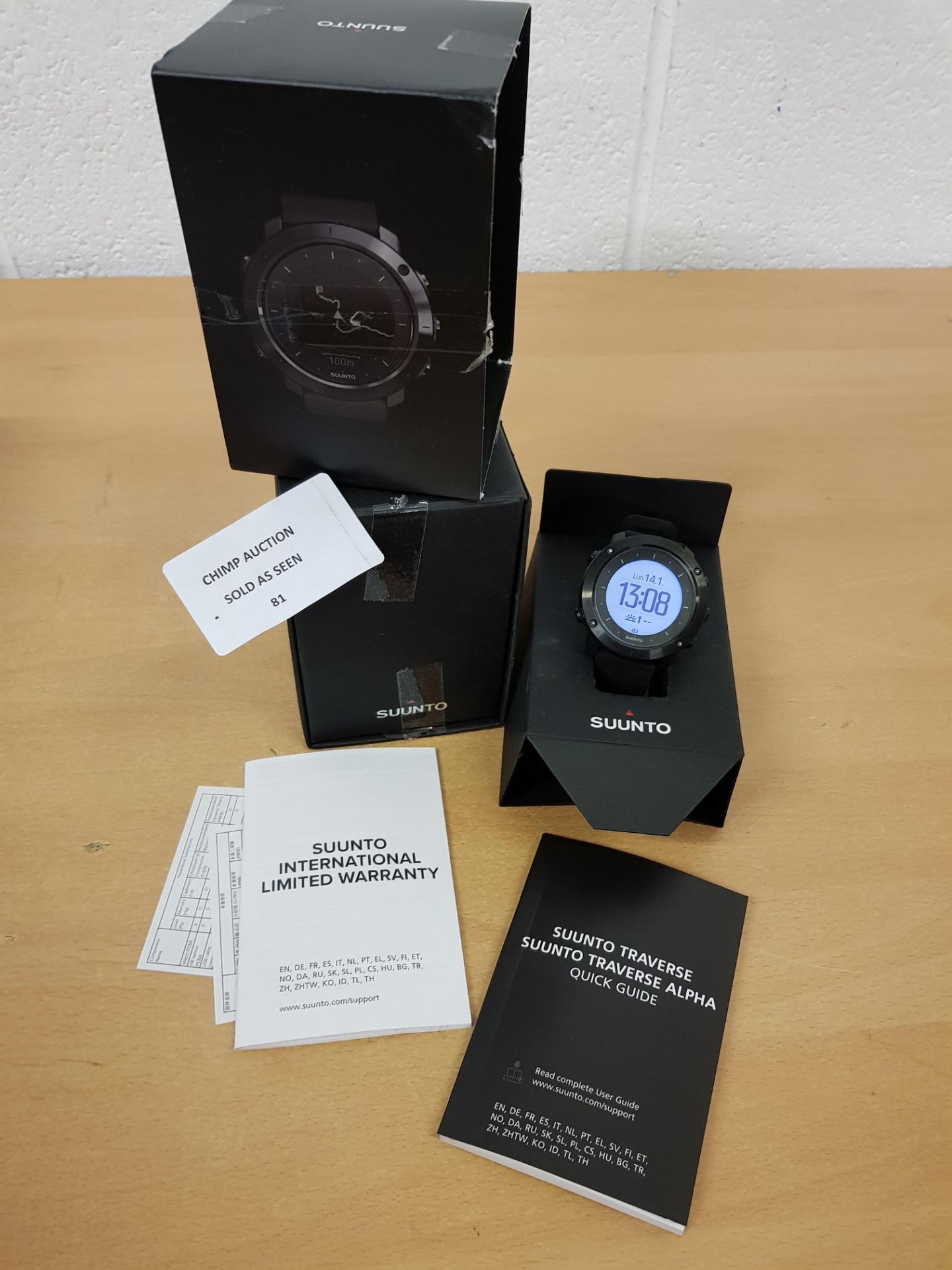 Suunto Unisex's Traverse GPS Smart Sapphire watch RRP £389.99