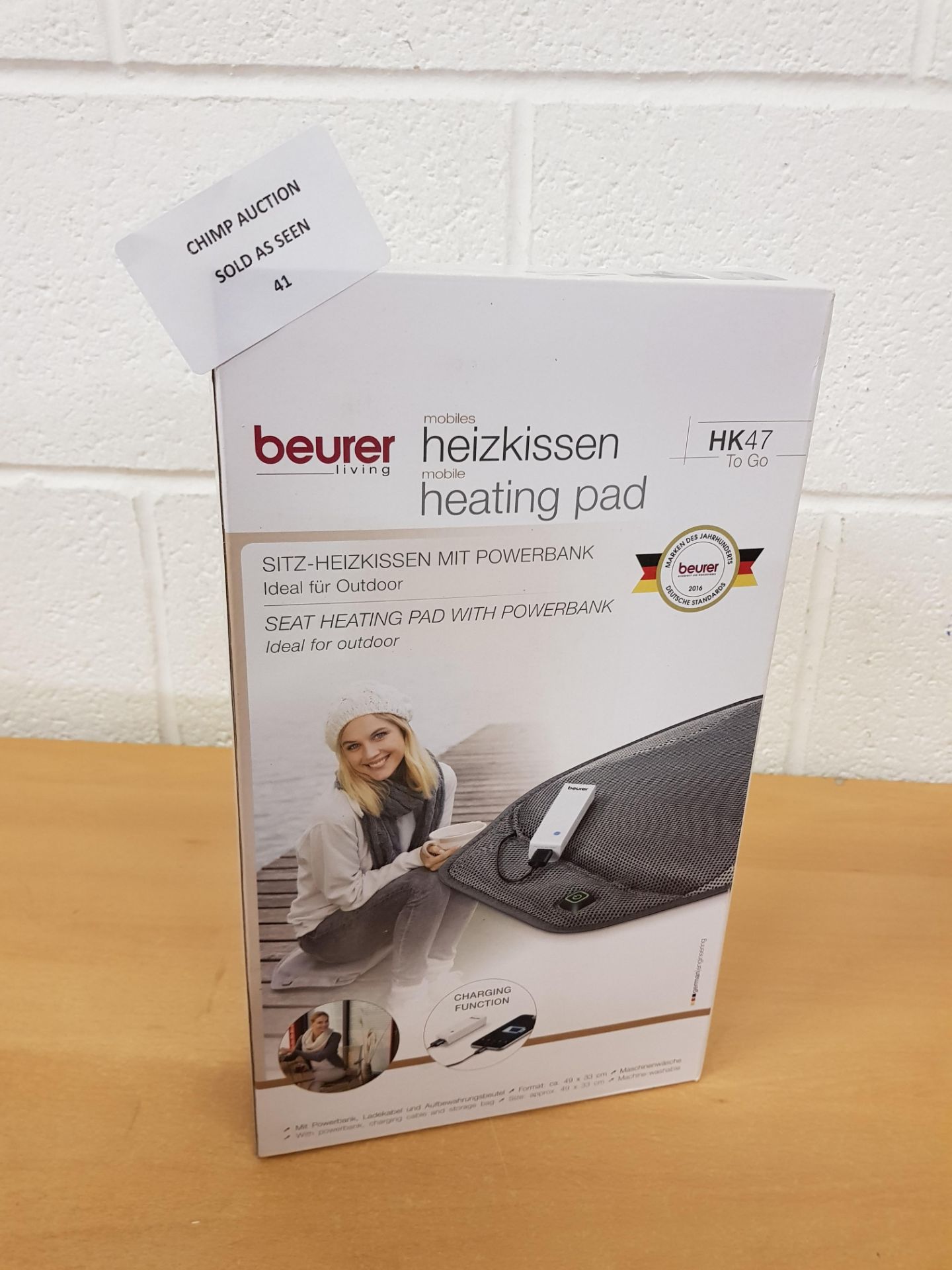 Beurer HK47 Mobile Seat Heating Pad with Powerbank RRP £59.99