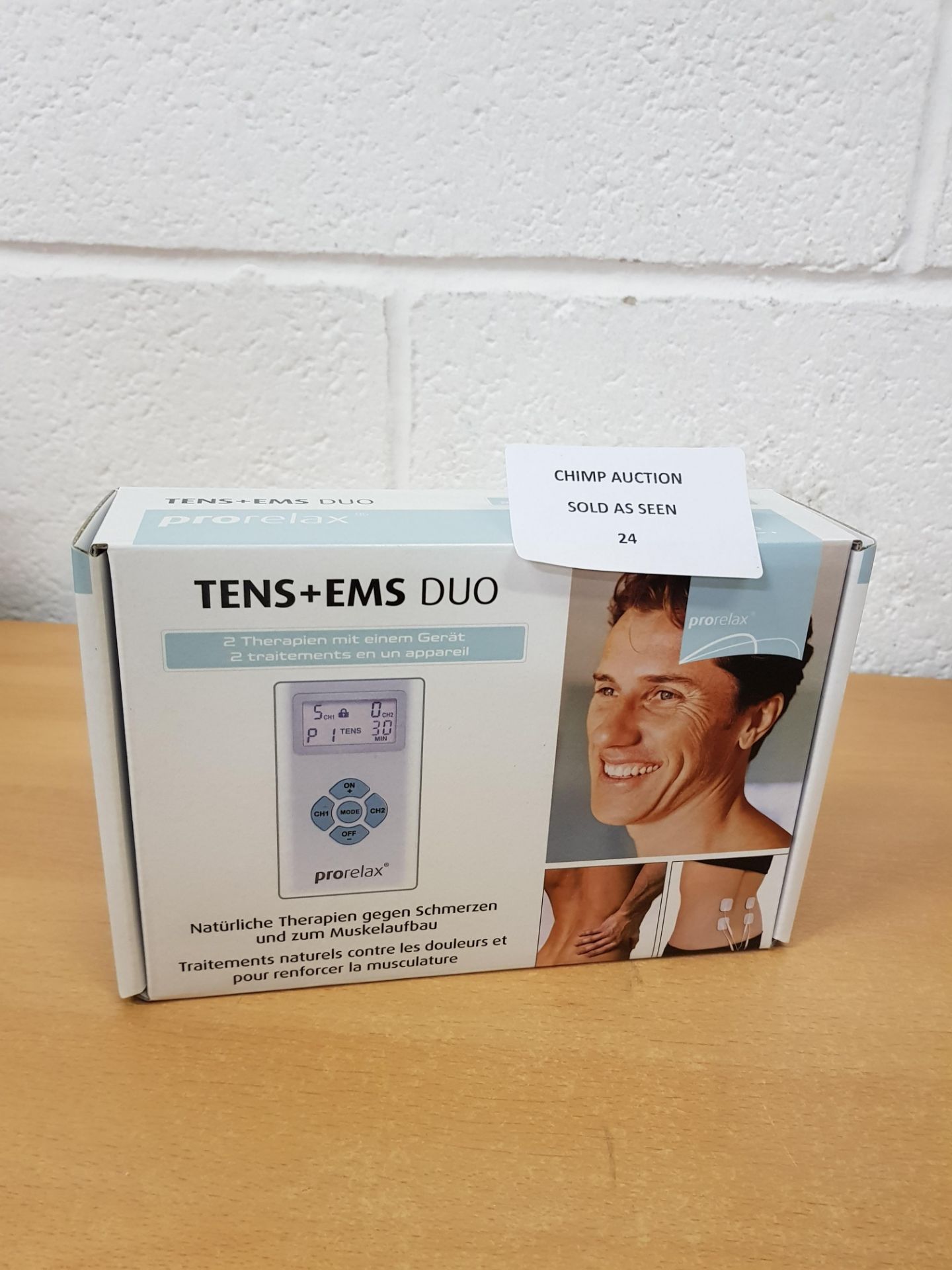 Pro Relax Tens and Ems Duo 2 -in-1 Therapies Device