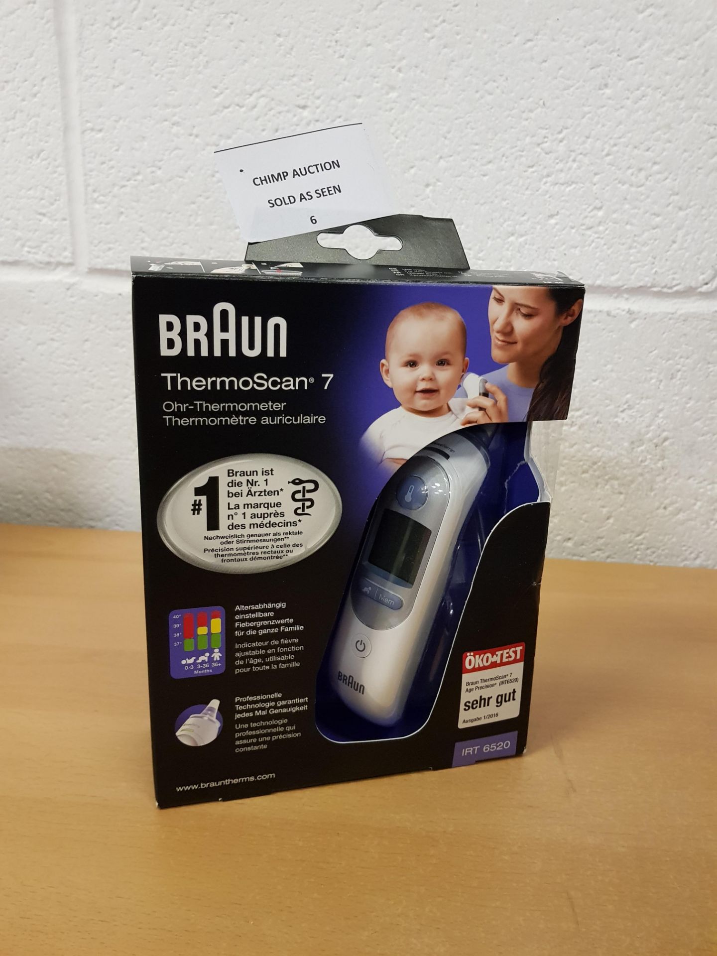 Braun Thermoscan 7 IRT6520 Thermometer RRP £54.99.