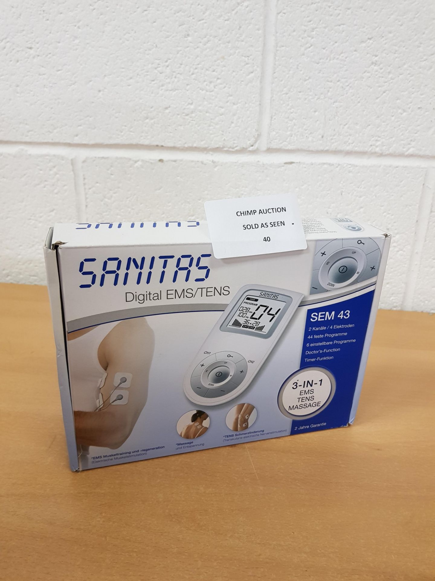 Sanitas SEM 43 digital EMS/TENS machine RRP £69.99