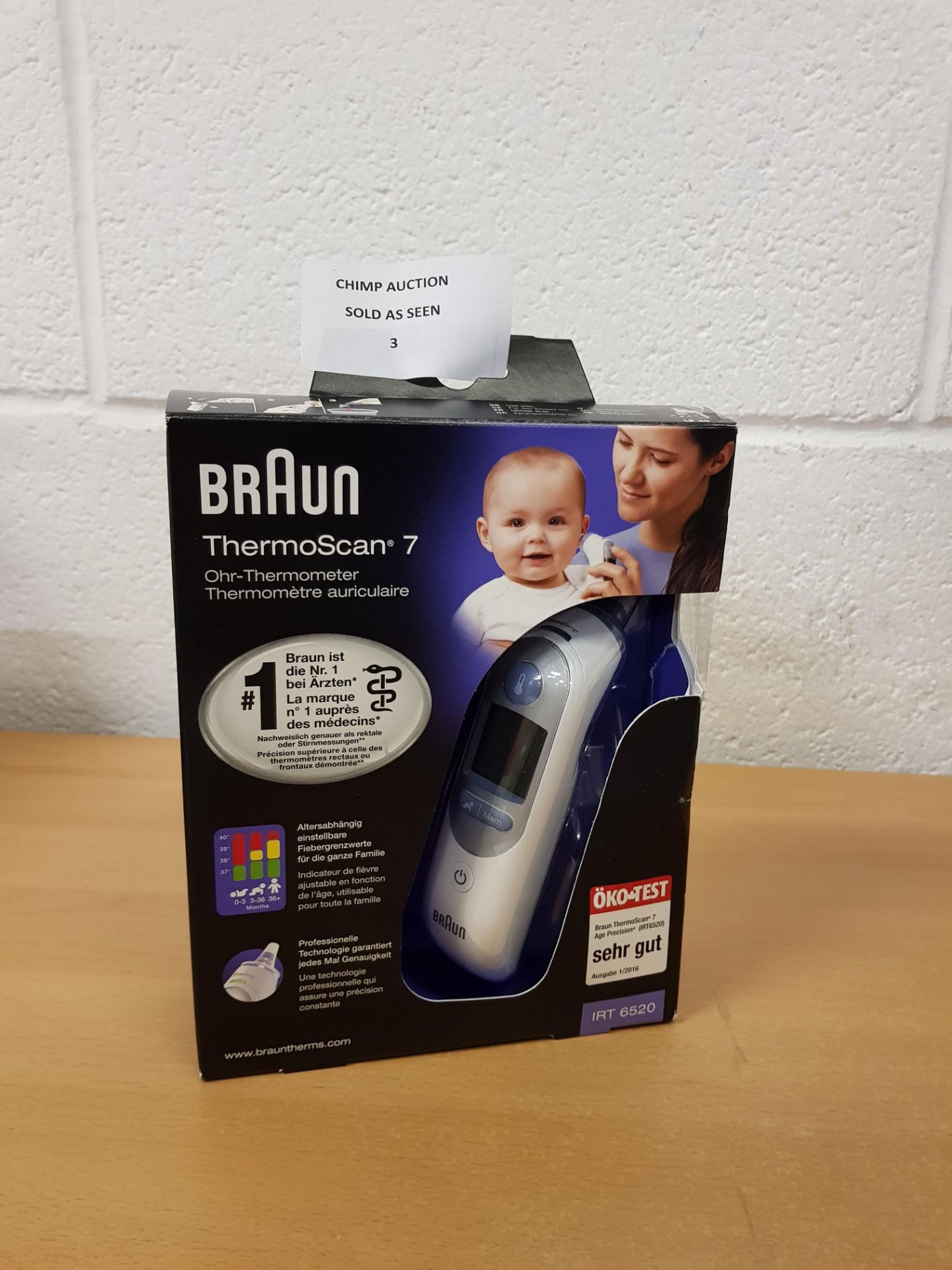 Braun Thermoscan 7 IRT6520 Thermometer RRP £54.99.