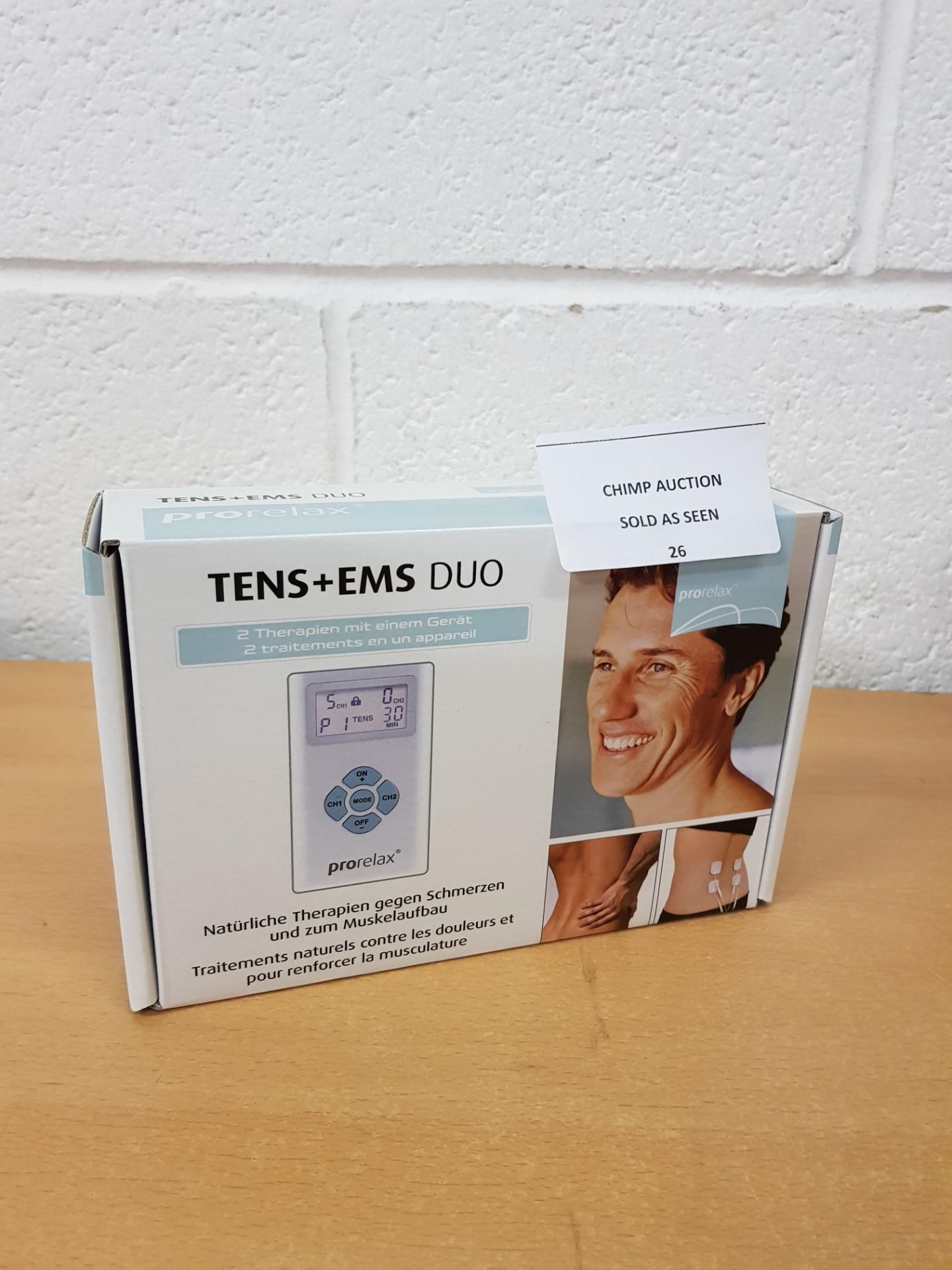 Pro Relax Tens and Ems Duo 2 -in-1 Therapies Device