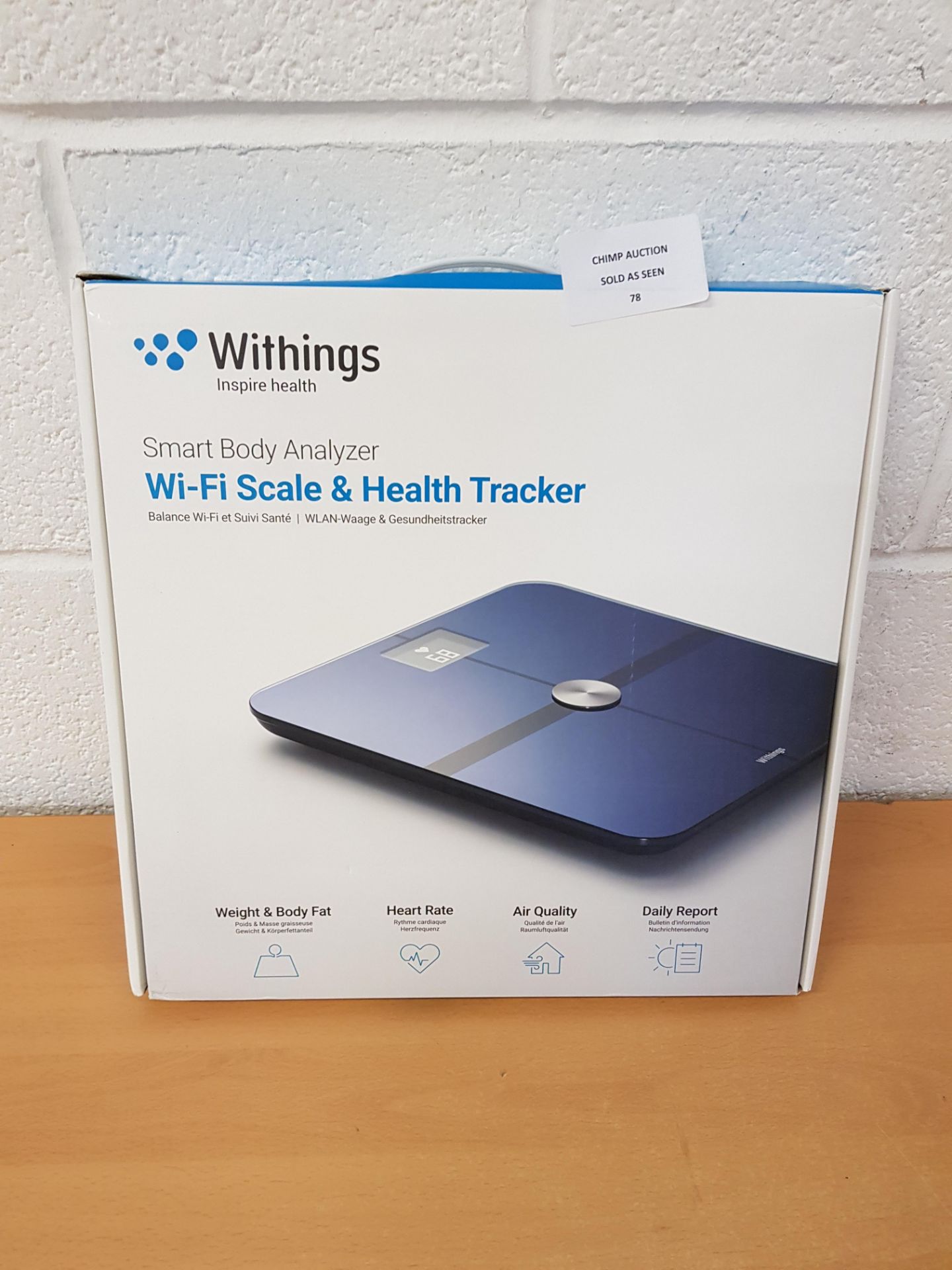 Withings WS-50 Smart Wifi Body Analyzer & health tracker RRP £199.99