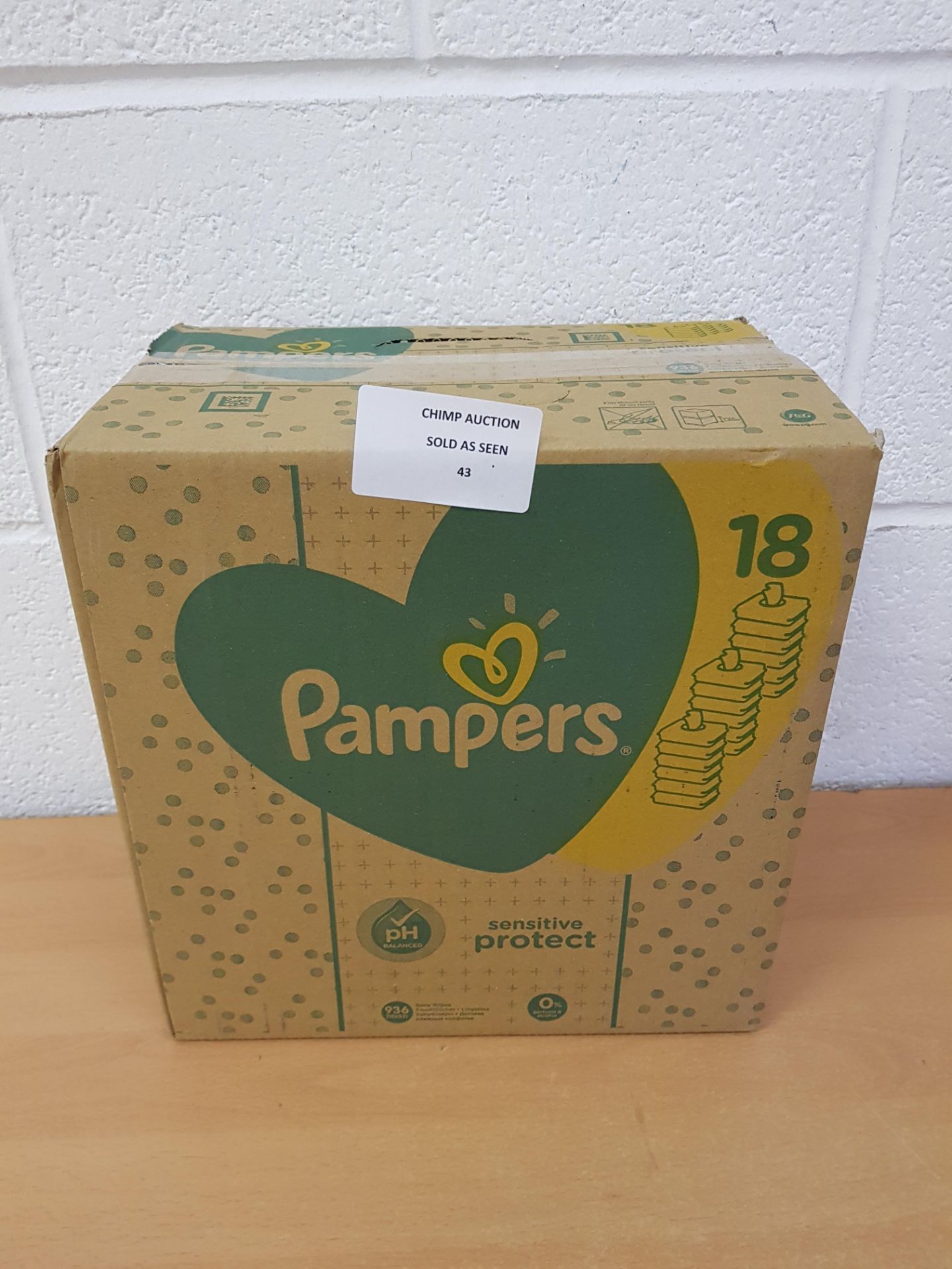 Brand new Pampers Sensitive Protect Wet wipes 18x ( 936 Pieces)