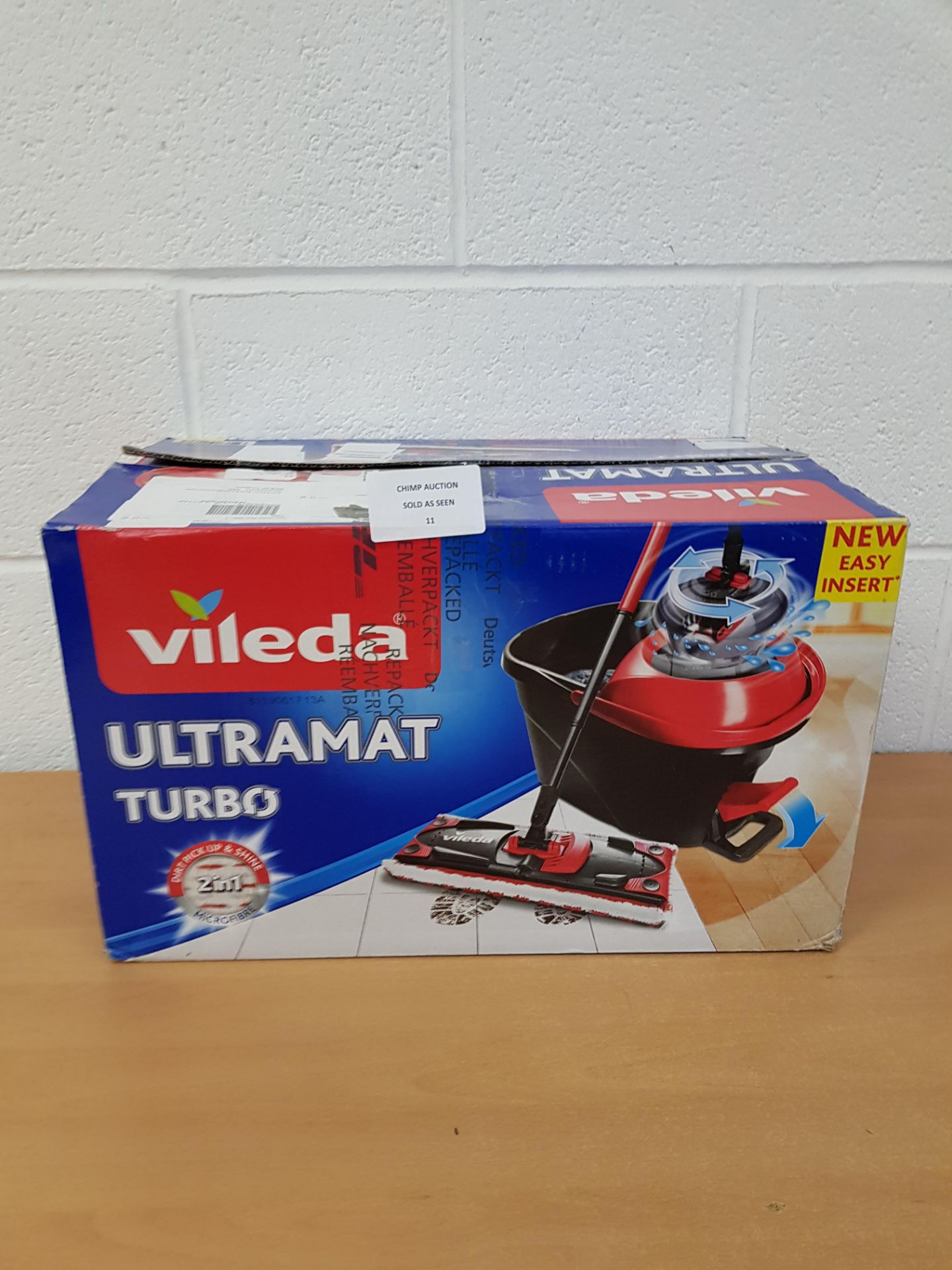 Vileda Ultramat Turbo Flat Mop and Bucket Set RRP £49.99.