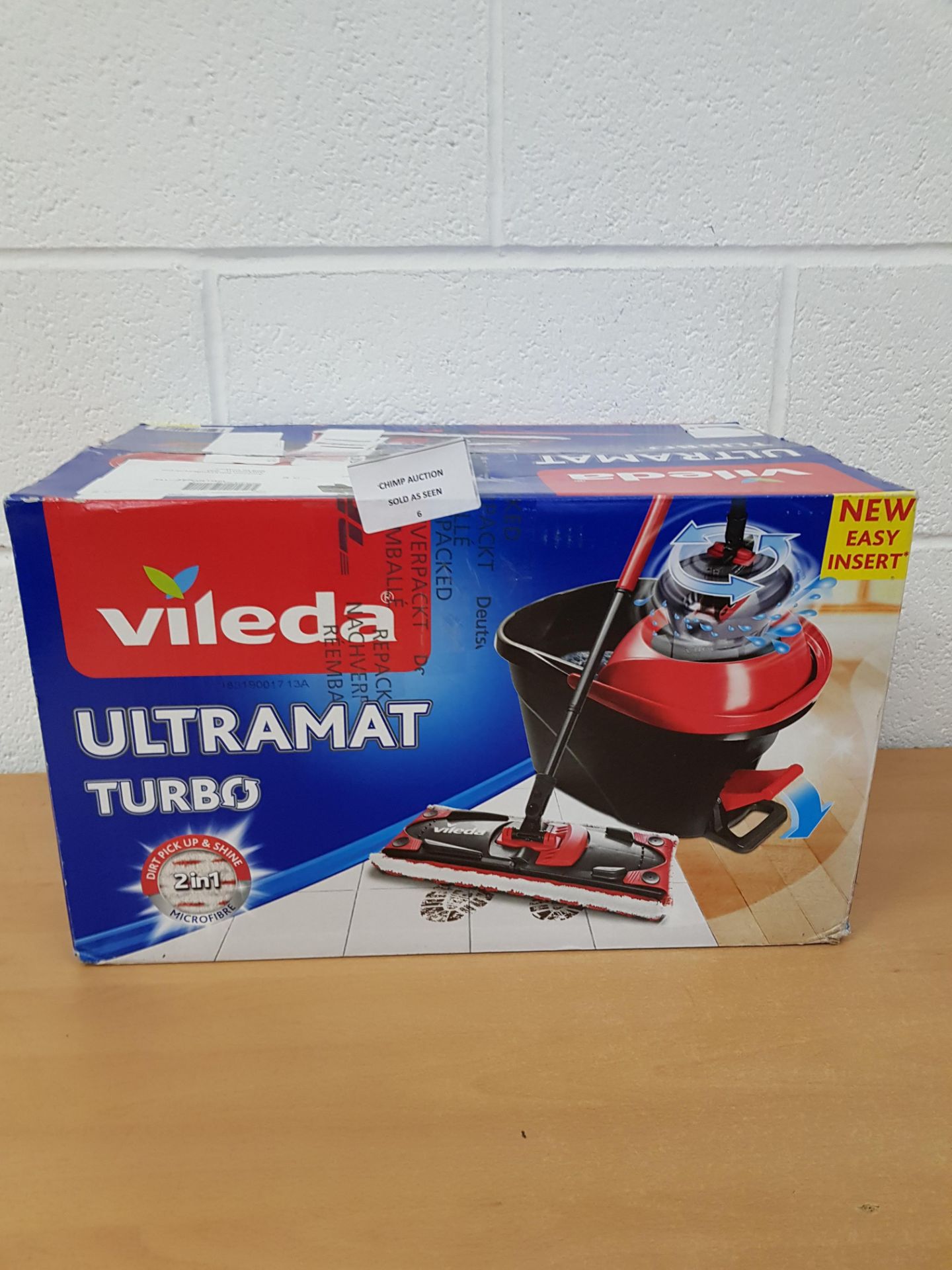 Vileda Ultramat Turbo Flat Mop and Bucket Set RRP £49.99.