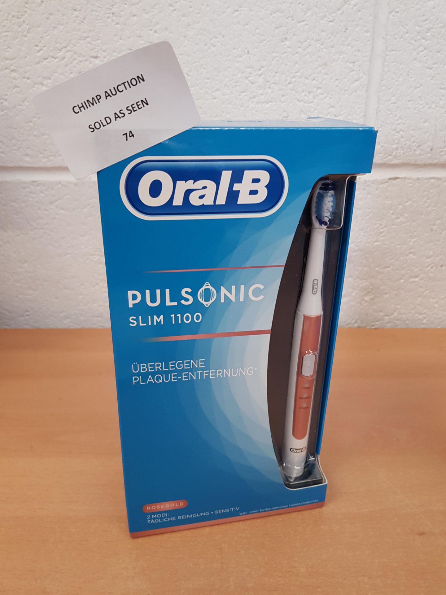 Braun Oral-B Pulsonic SLIM 1100 Roségold edition toothbrush RRP £109.99.