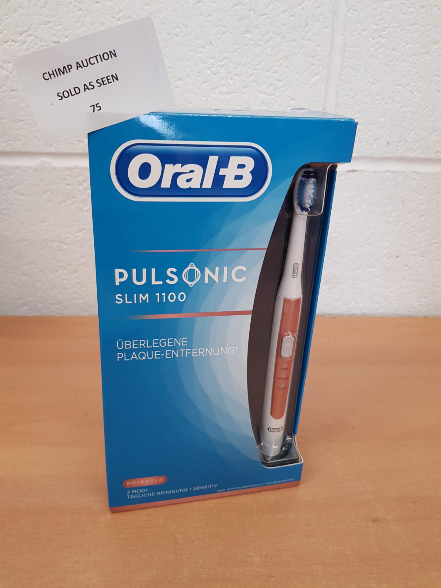 Braun Oral-B Pulsonic SLIM 1100 Roségold edition toothbrush RRP £109.99.