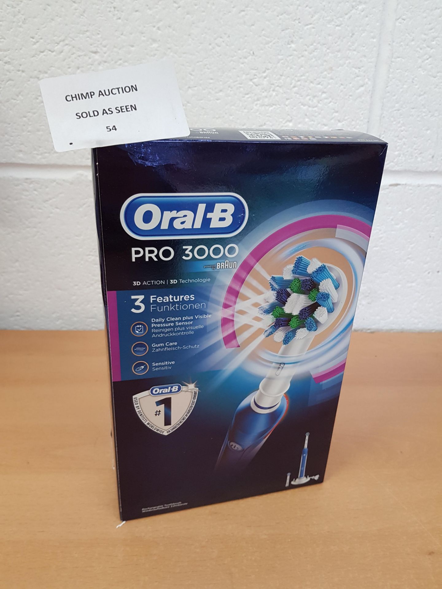 Oral-B Pro 3000 3D Action electric toothbrush RRP £129.99.