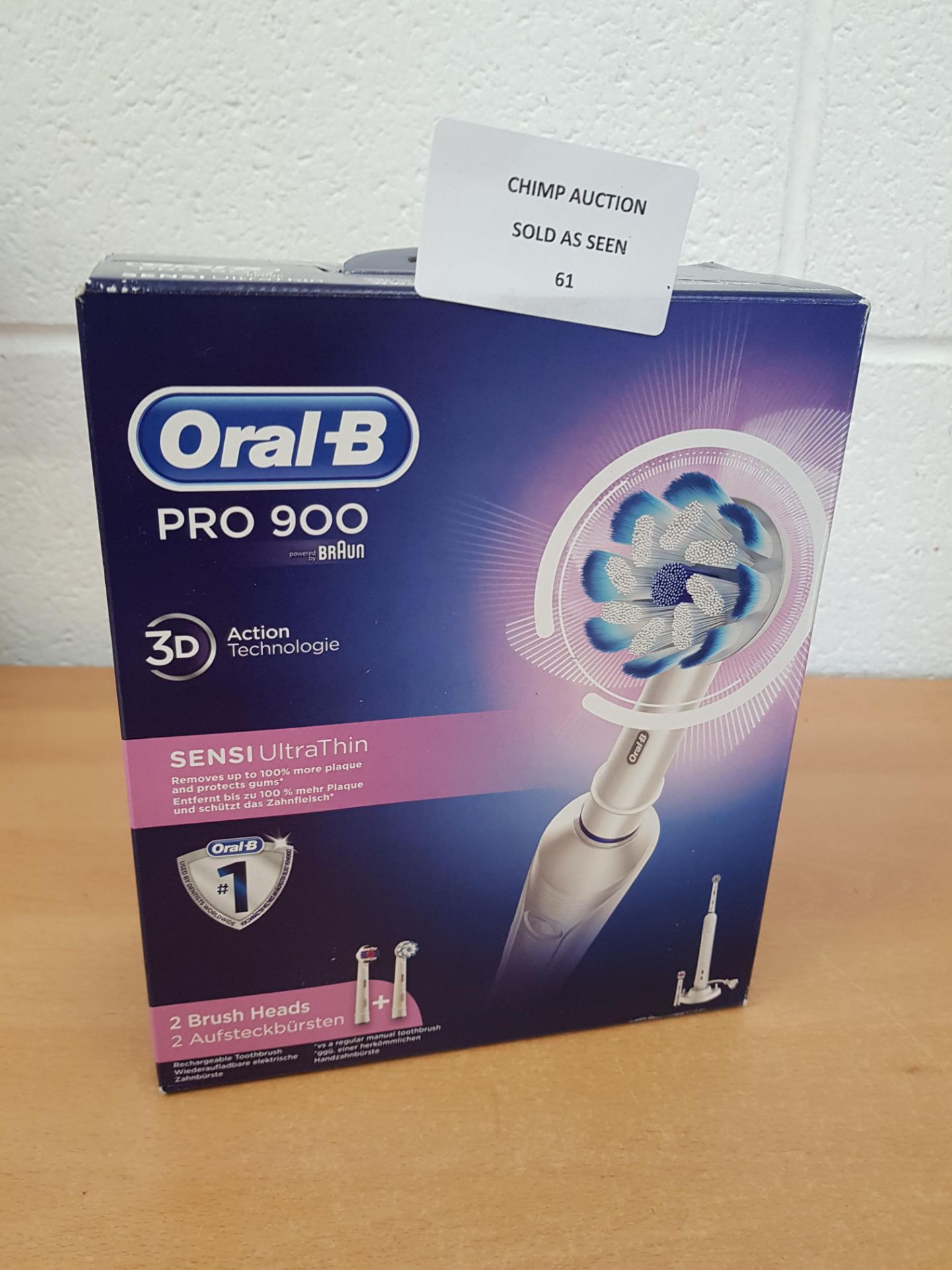 Oral-B Pro 900 3D action Sensi Ultra Thin toothbrush RRP £139.99