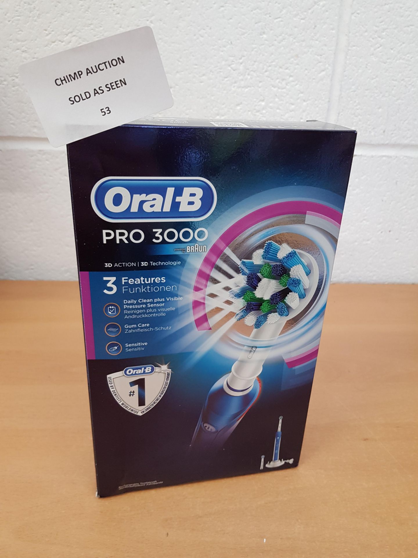 Oral-B Pro 3000 3D Action electric toothbrush RRP £129.99.