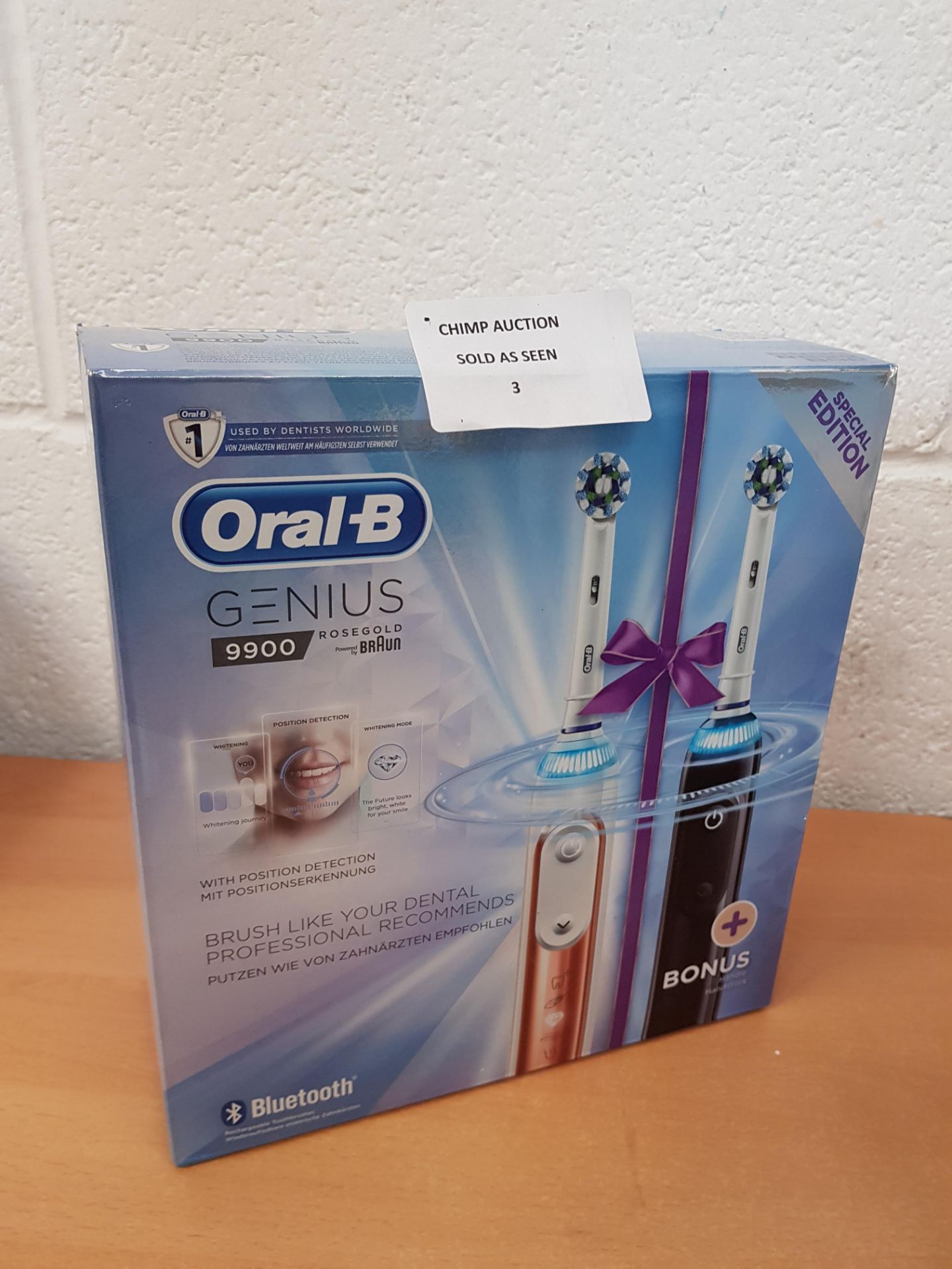 Oral-B Braun Genius 9900 Smart Bluetooth Twin edition RRP £329.99.