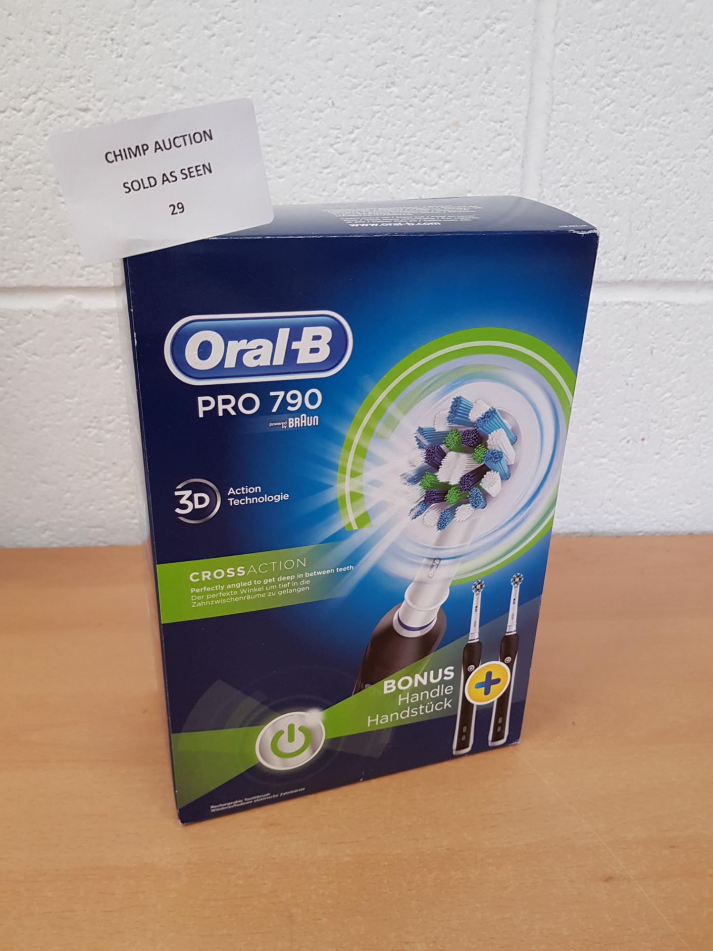 Oral-B PRO 790 3D CrossAction Twin Edition Toothbrush RRP £109.99.