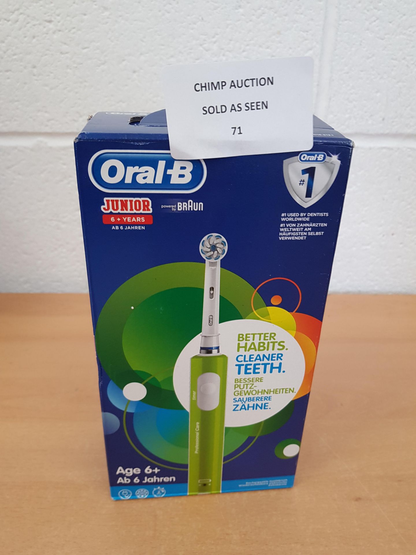 Braun Oral-B Junior KIDS electric toothbrush RRP £69.99.