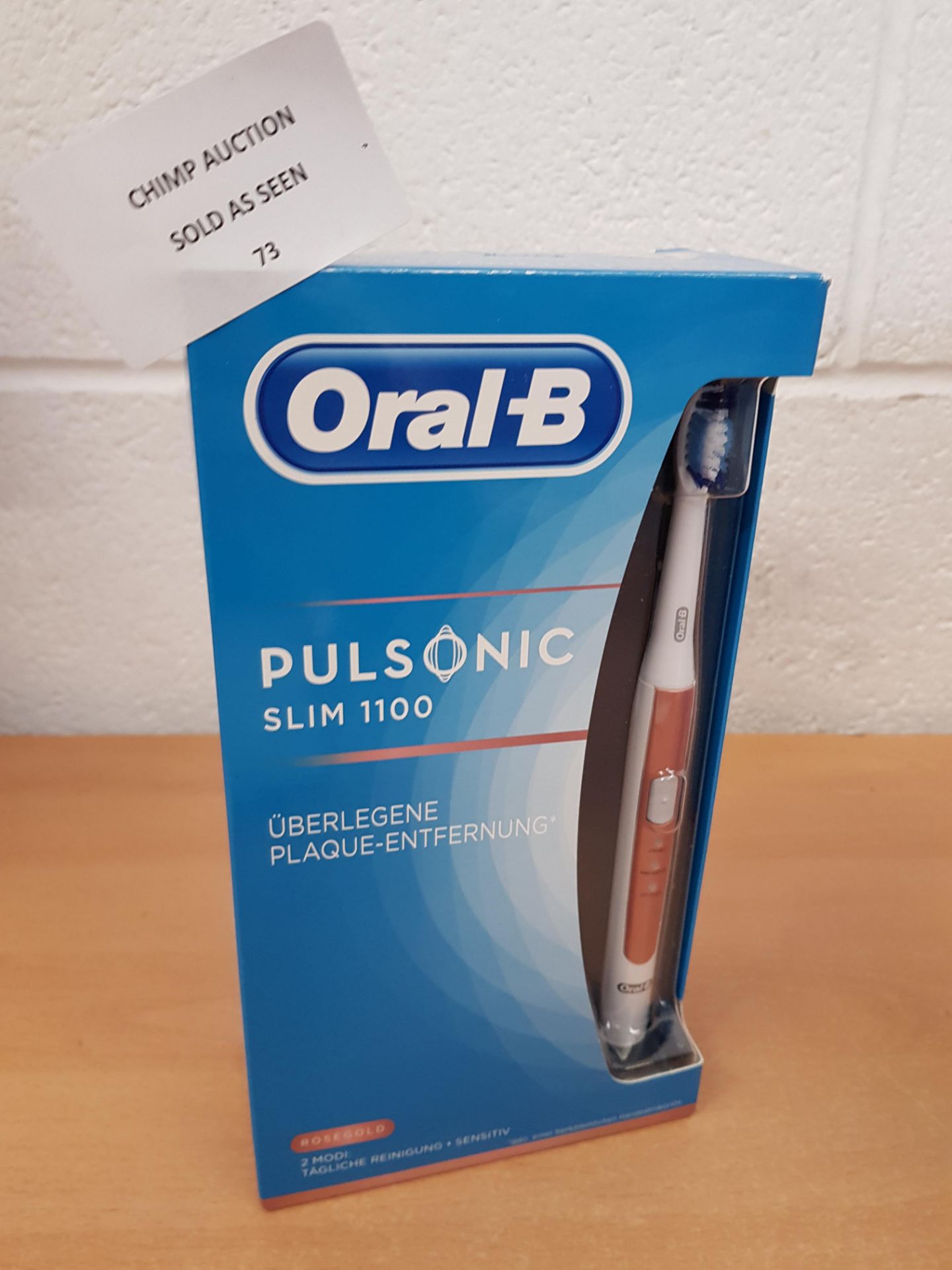 Braun Oral-B Pulsonic SLIM 1100 Roségold edition toothbrush RRP £109.99.