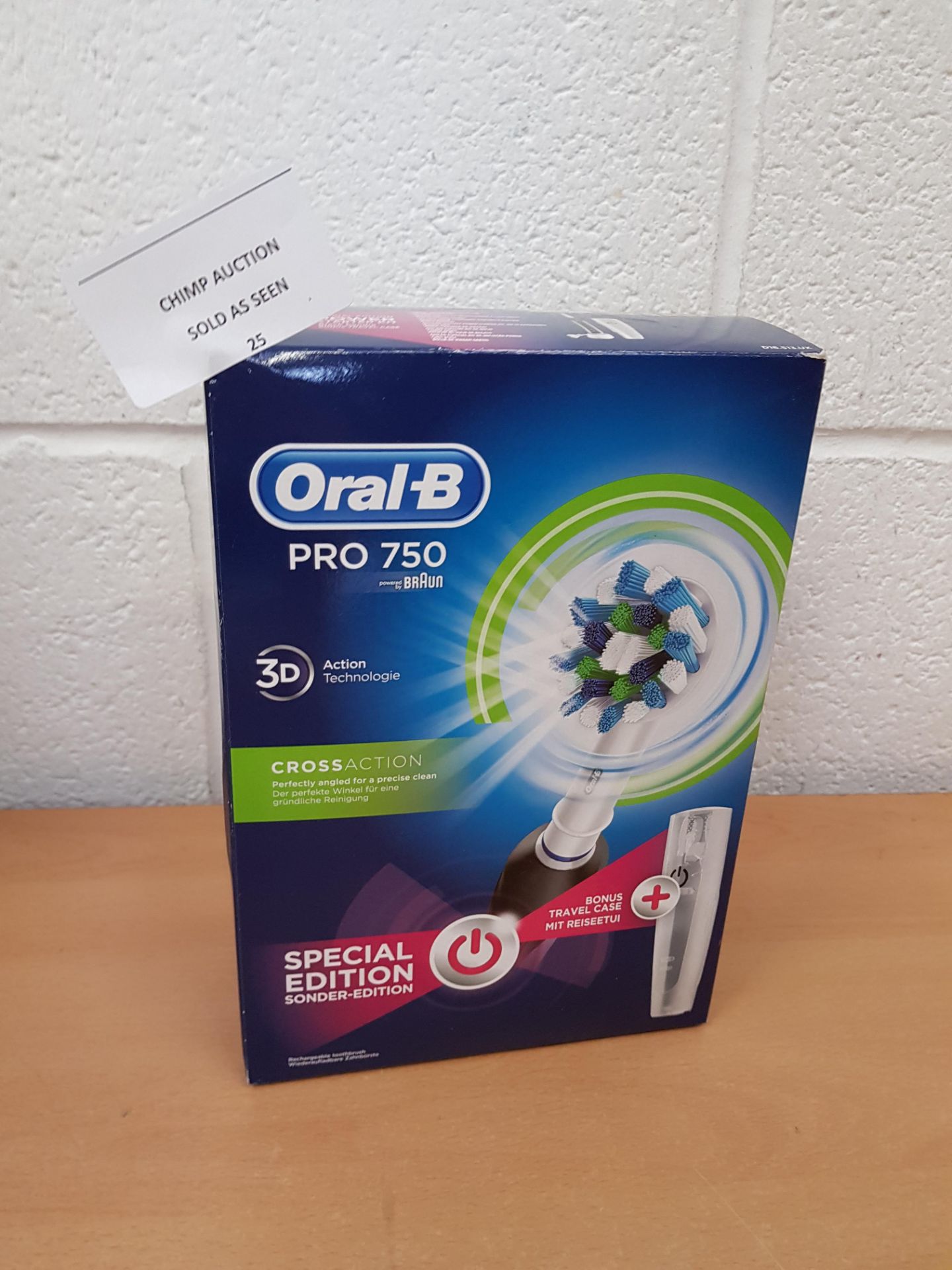 Oral-B PRO 750 3D CrossAction Limited Edition Toothbrush RRP £79.99.