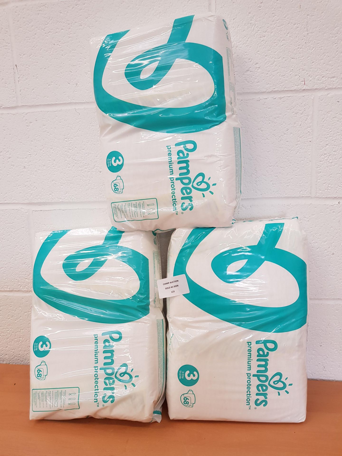 Brand new Pampers Premium Protection Size 3, 204x Nappies