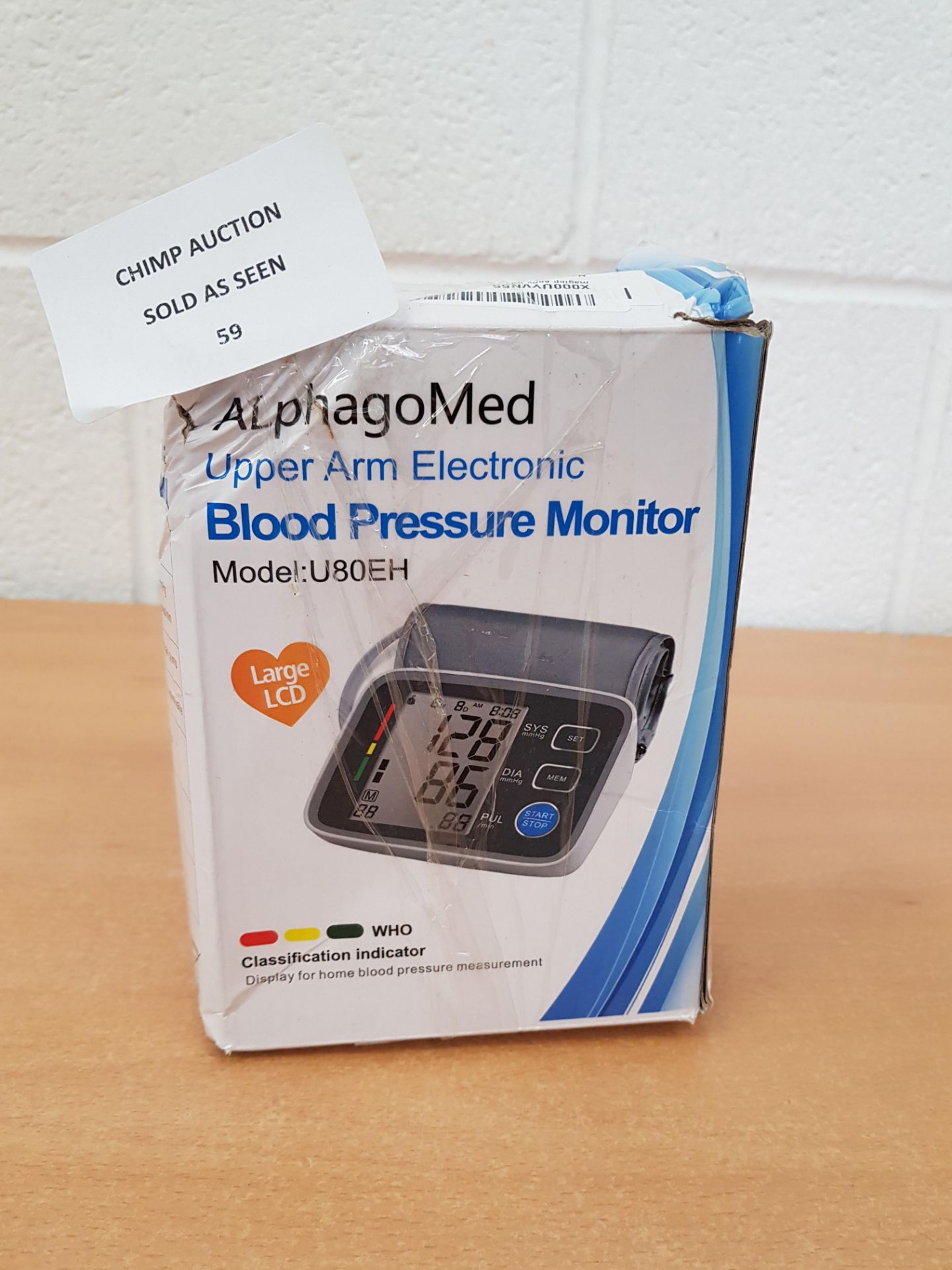 AlphagoMED Upper Arm Blood pressure monitor