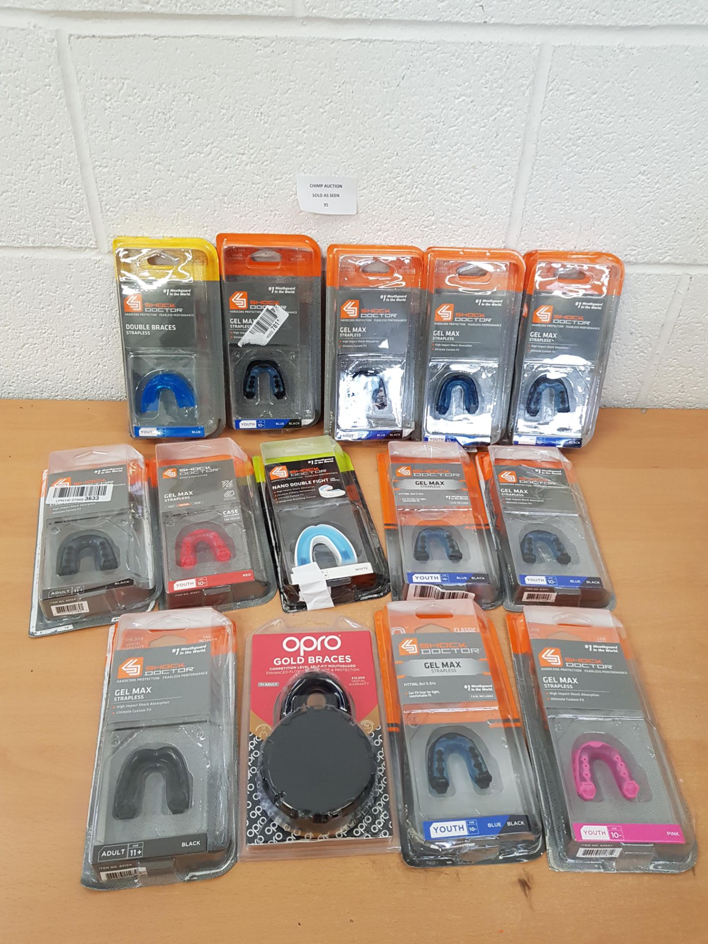 Joblot of mixed mostly NEW sports Mouthguards