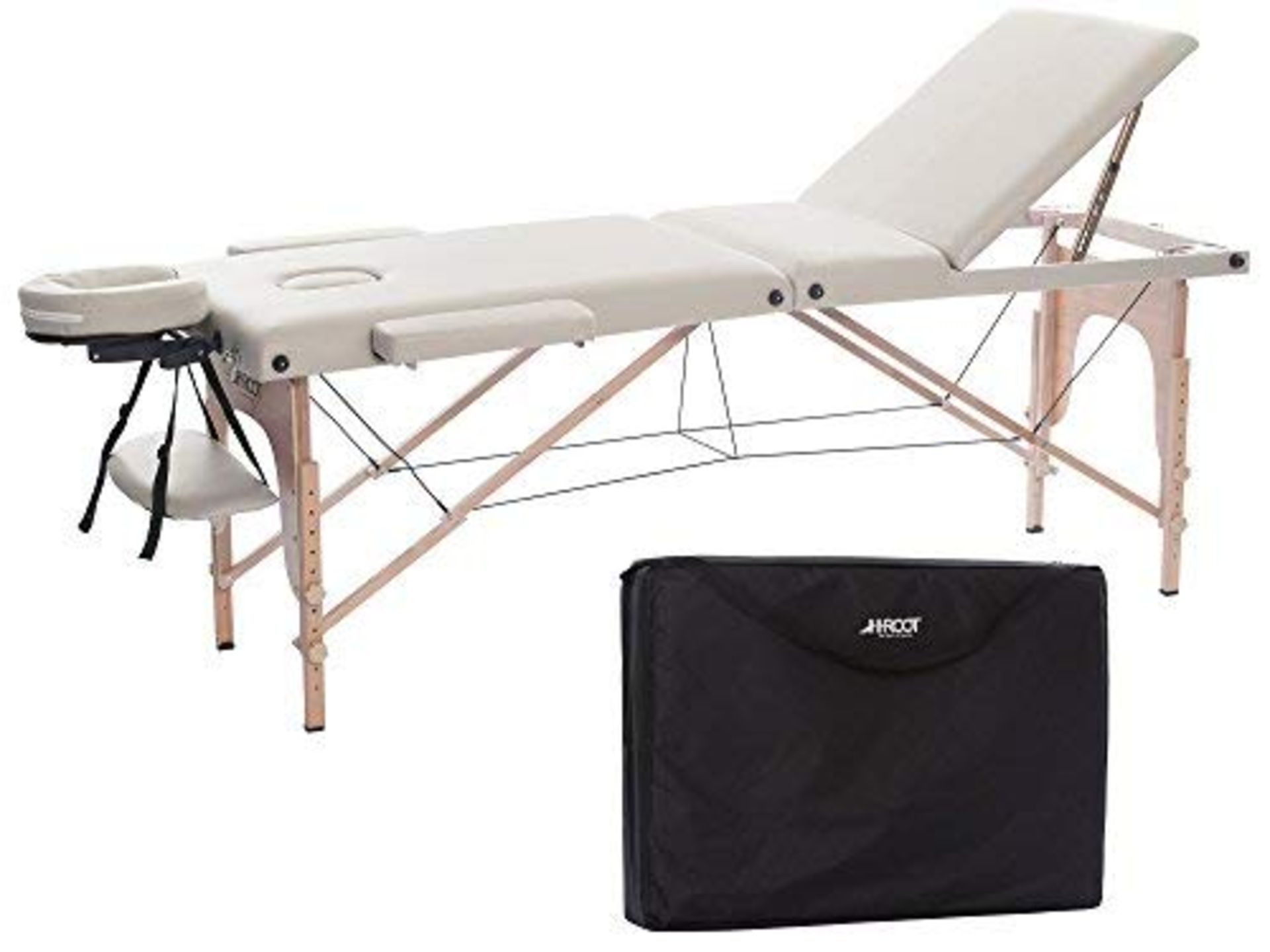 H-ROOT 3 Section Lightweight Portable Massage Table RRP £129.99
