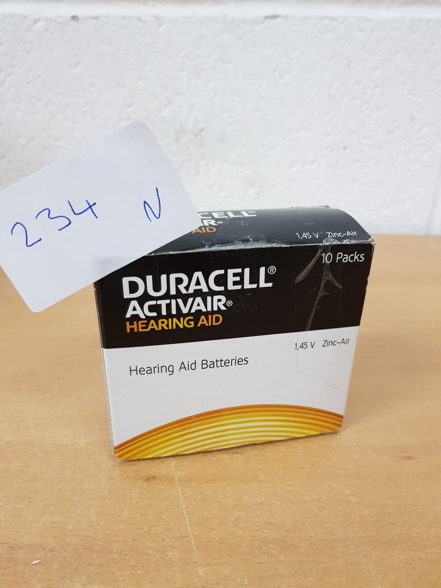 Brand new Duracell ActivAir 312 MF (Hg 0%) Hearing Aid 10x pack