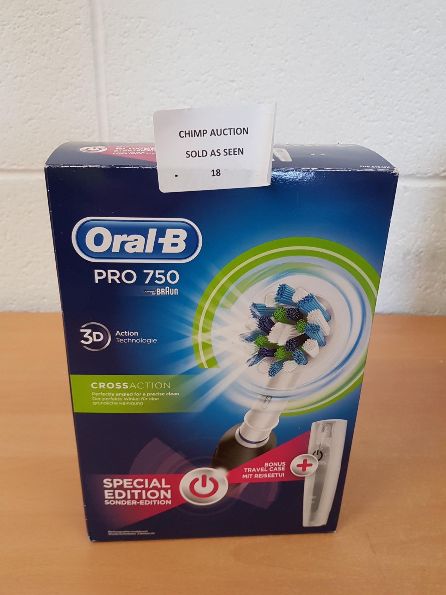 Oral-B Pro 750 3D action electric toothbrush